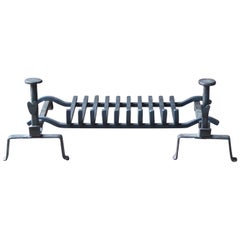 Antique Ffrench Napoleon III Fire Grate, Fireplace Grate