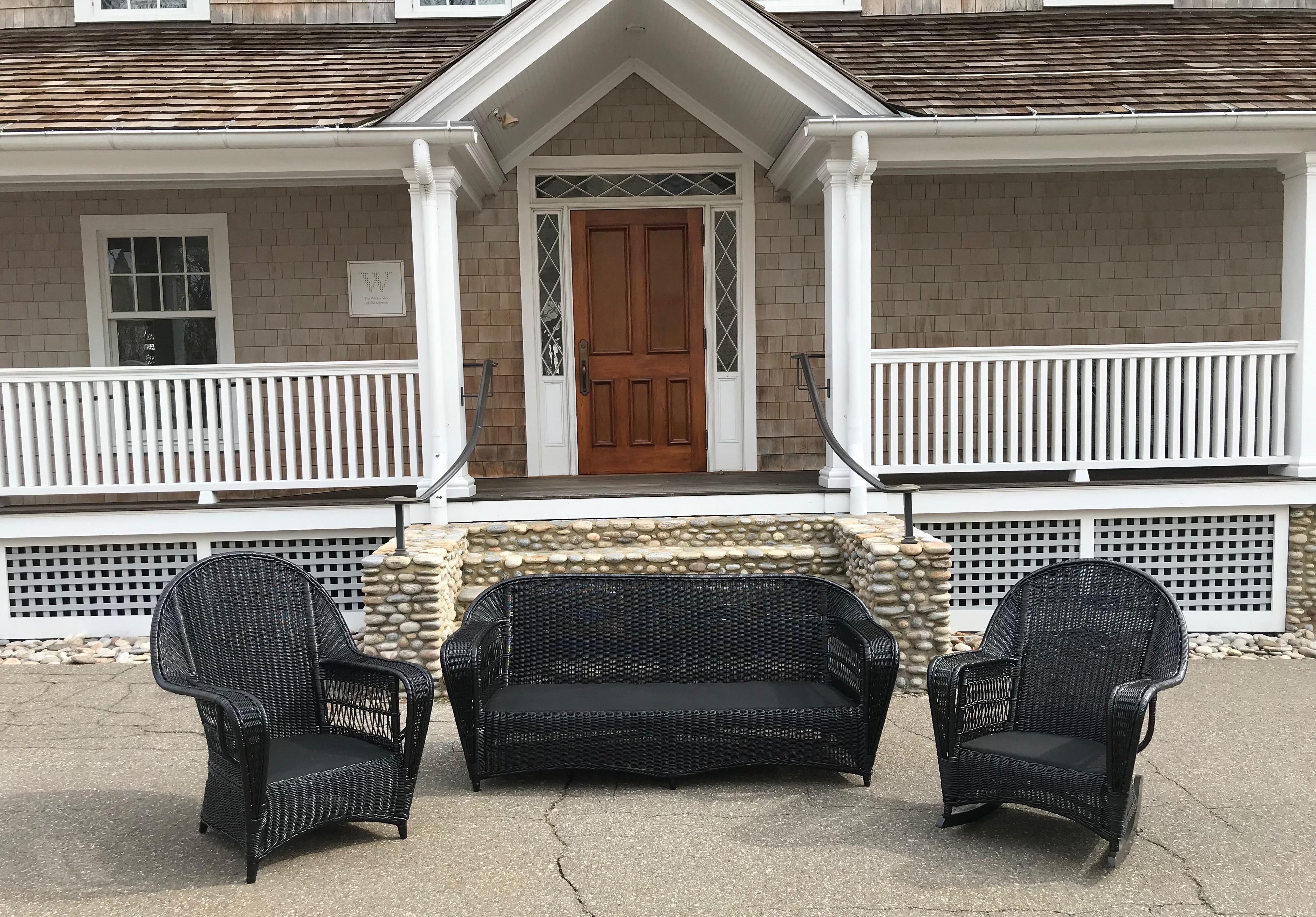 Antique Ficks Reed Wicker Set 7