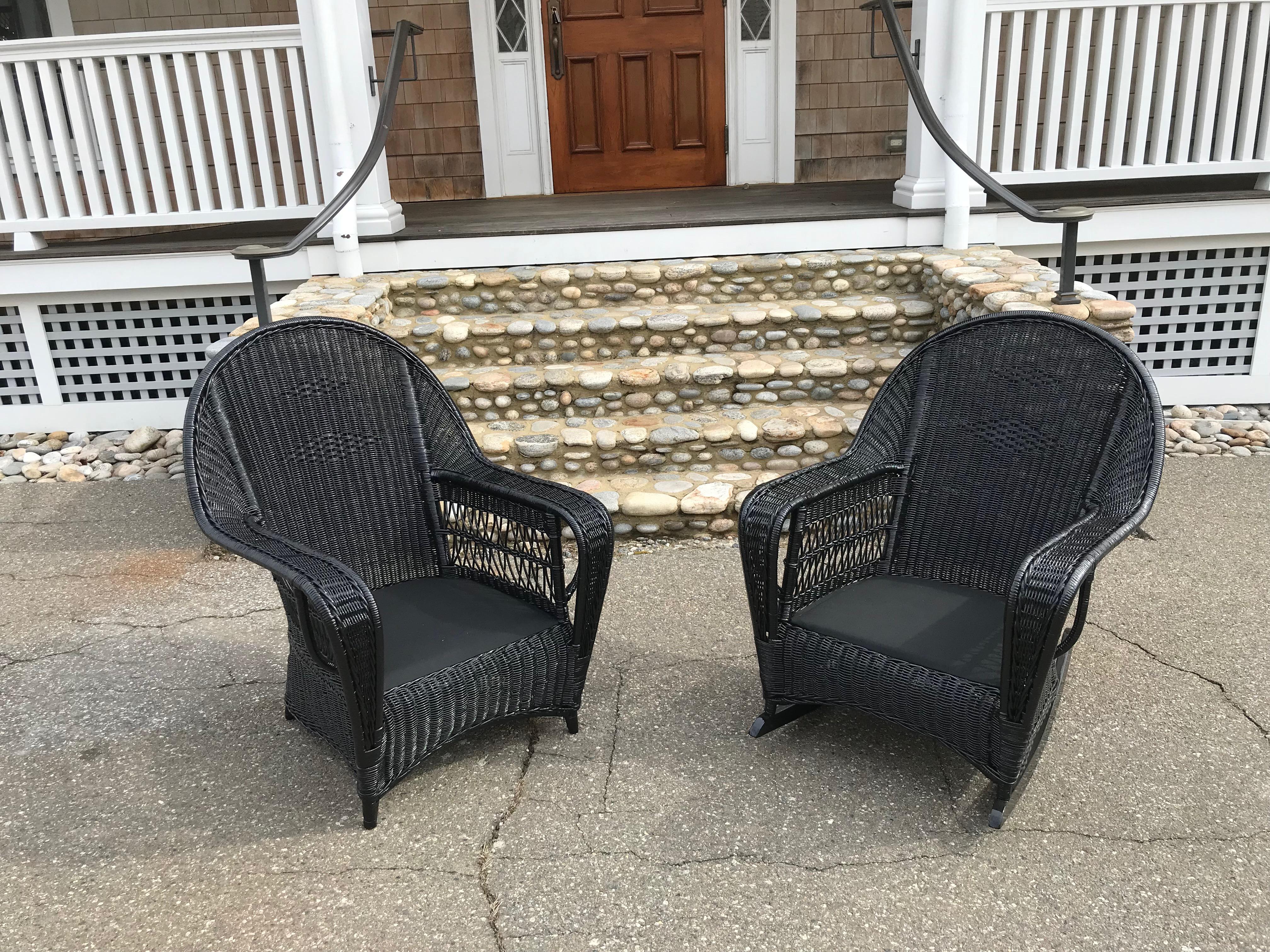 Early 20th Century Antique Ficks Reed Wicker Set