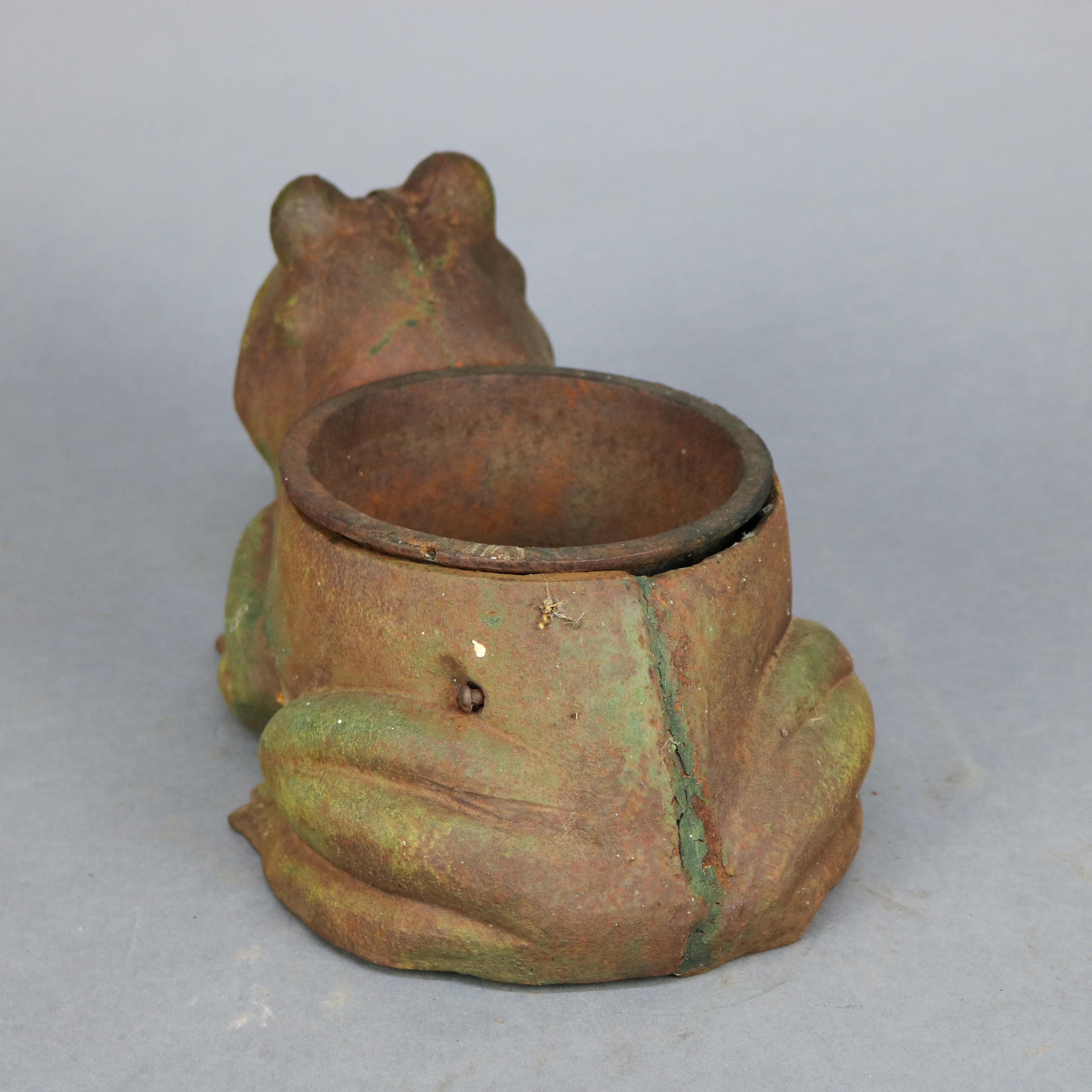 vintage cast iron frog