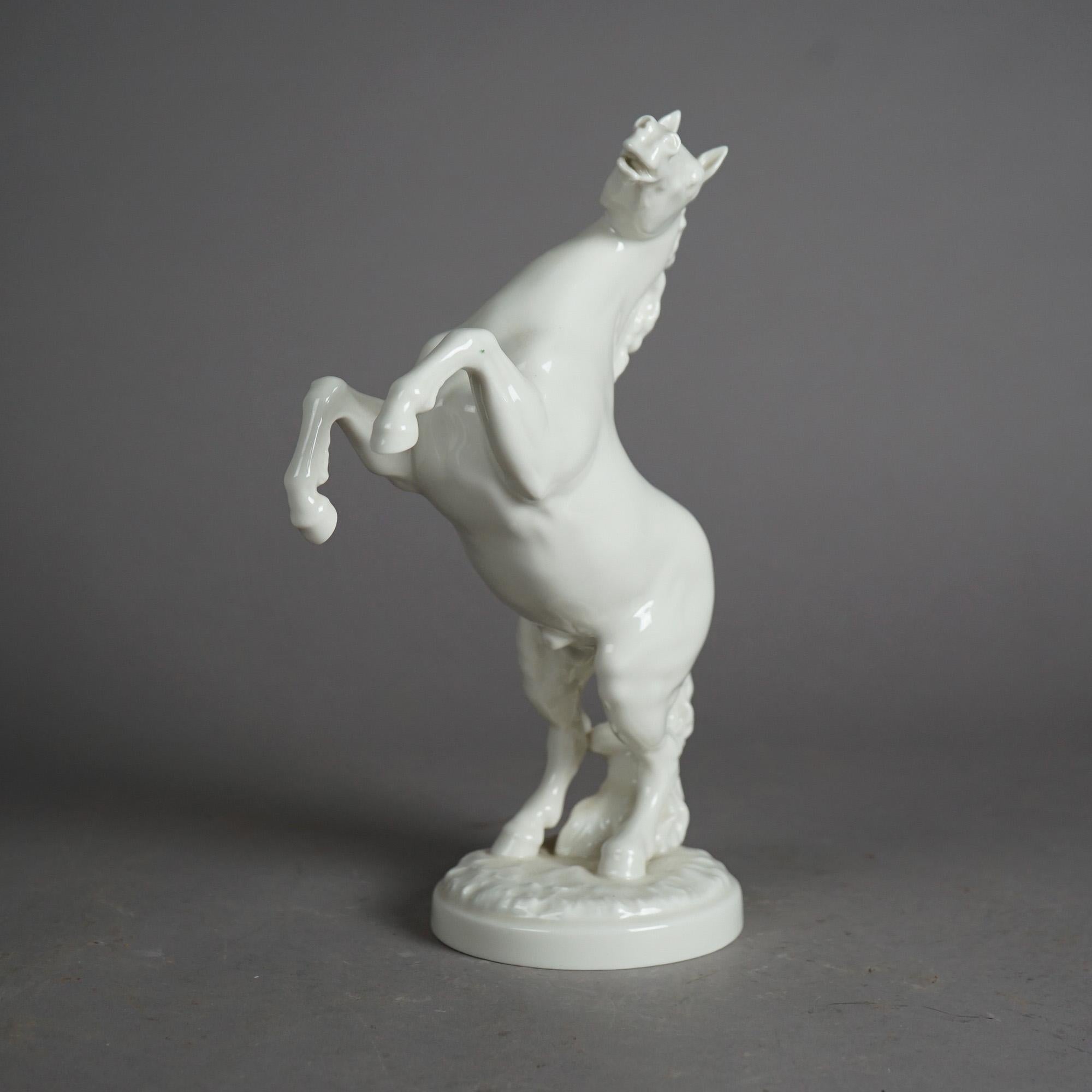 Glazed Antique Figural German Hutschenreuther Porcelain Horse Figure C1930
