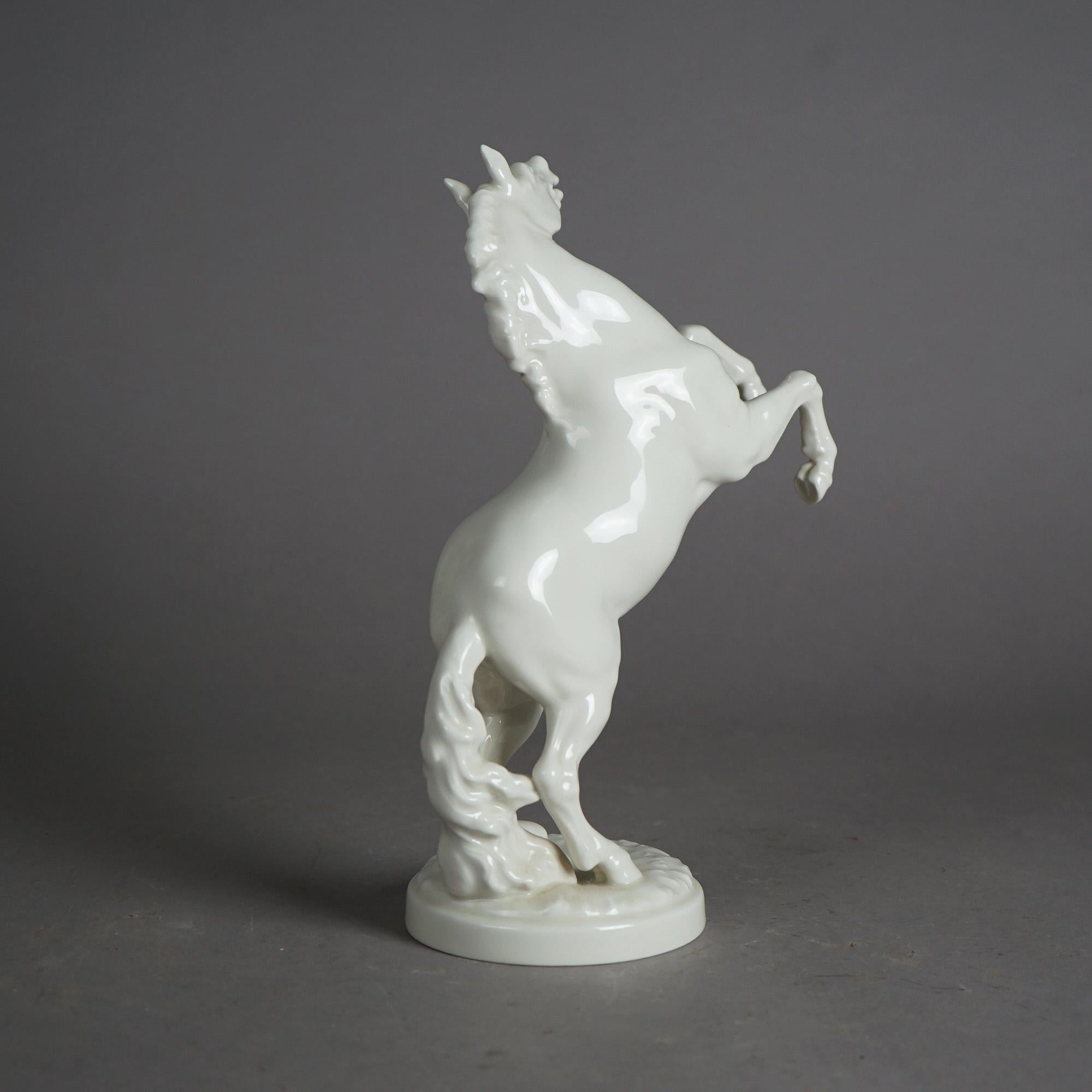 20th Century Antique Figural German Hutschenreuther Porcelain Horse Figure C1930