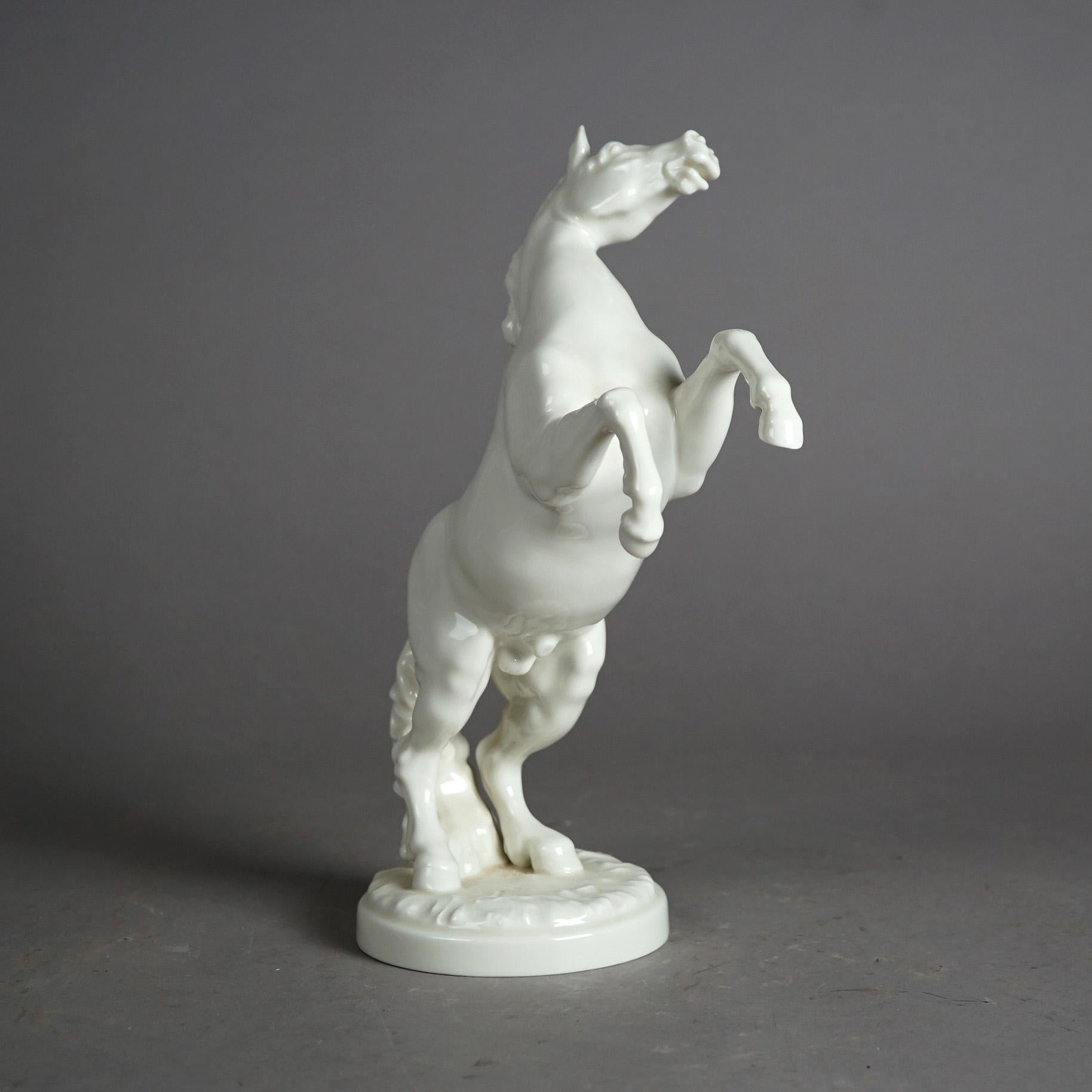 Antique Figural German Hutschenreuther Porcelain Horse Figure C1930 2
