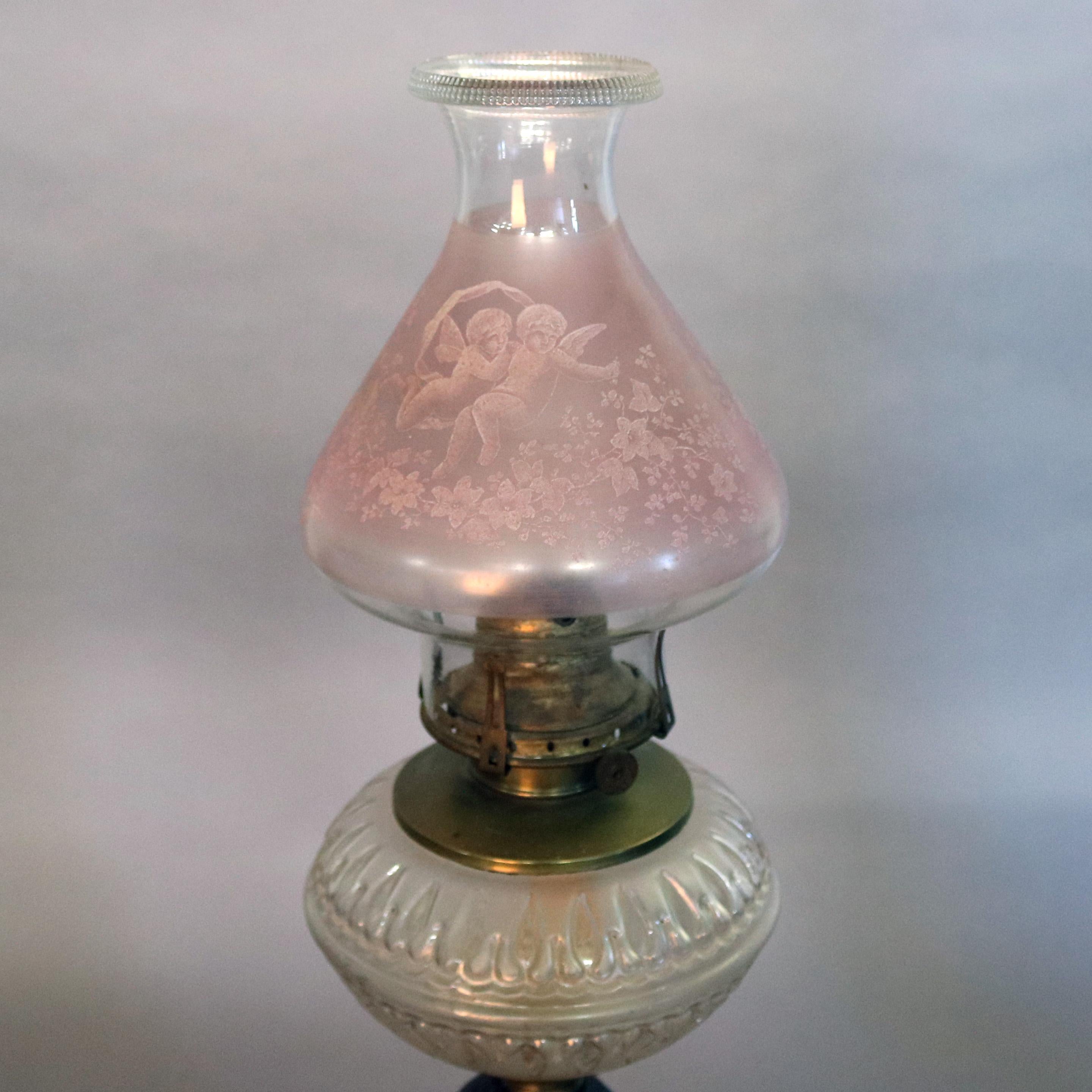 Antique Figural Gilt Bronze Gone with the Wind Lamp, Classical Woman, circa 1890 In Good Condition In Big Flats, NY