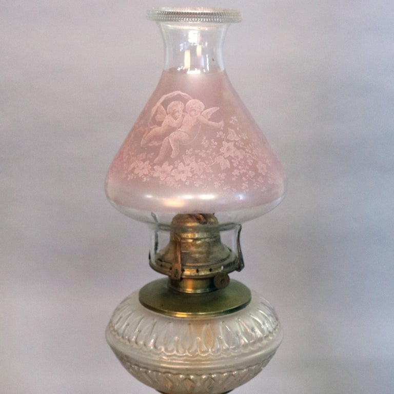 Antique Figural Gilt Bronze Gone with the Wind Lamp, Classical Woman