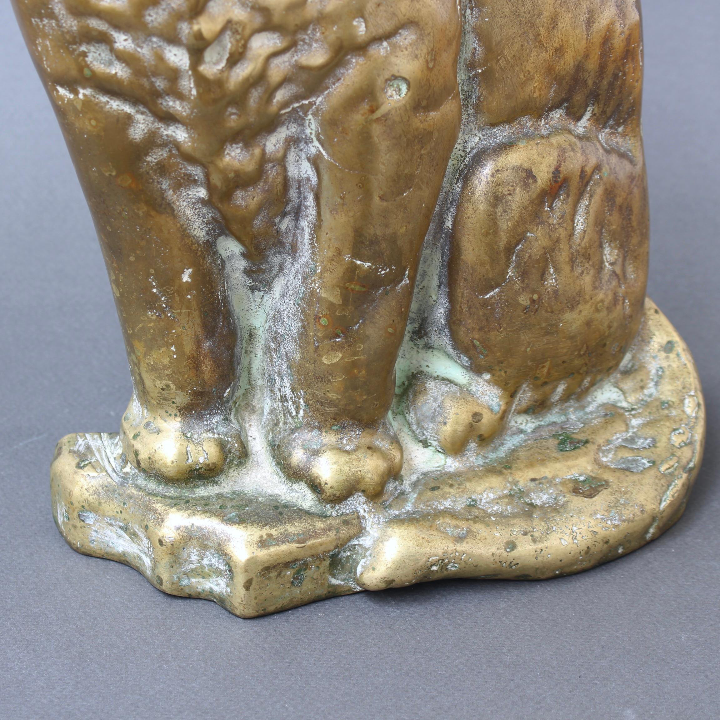 Chat Figural Italien en bronze moulé (circa 1920s) en vente 3