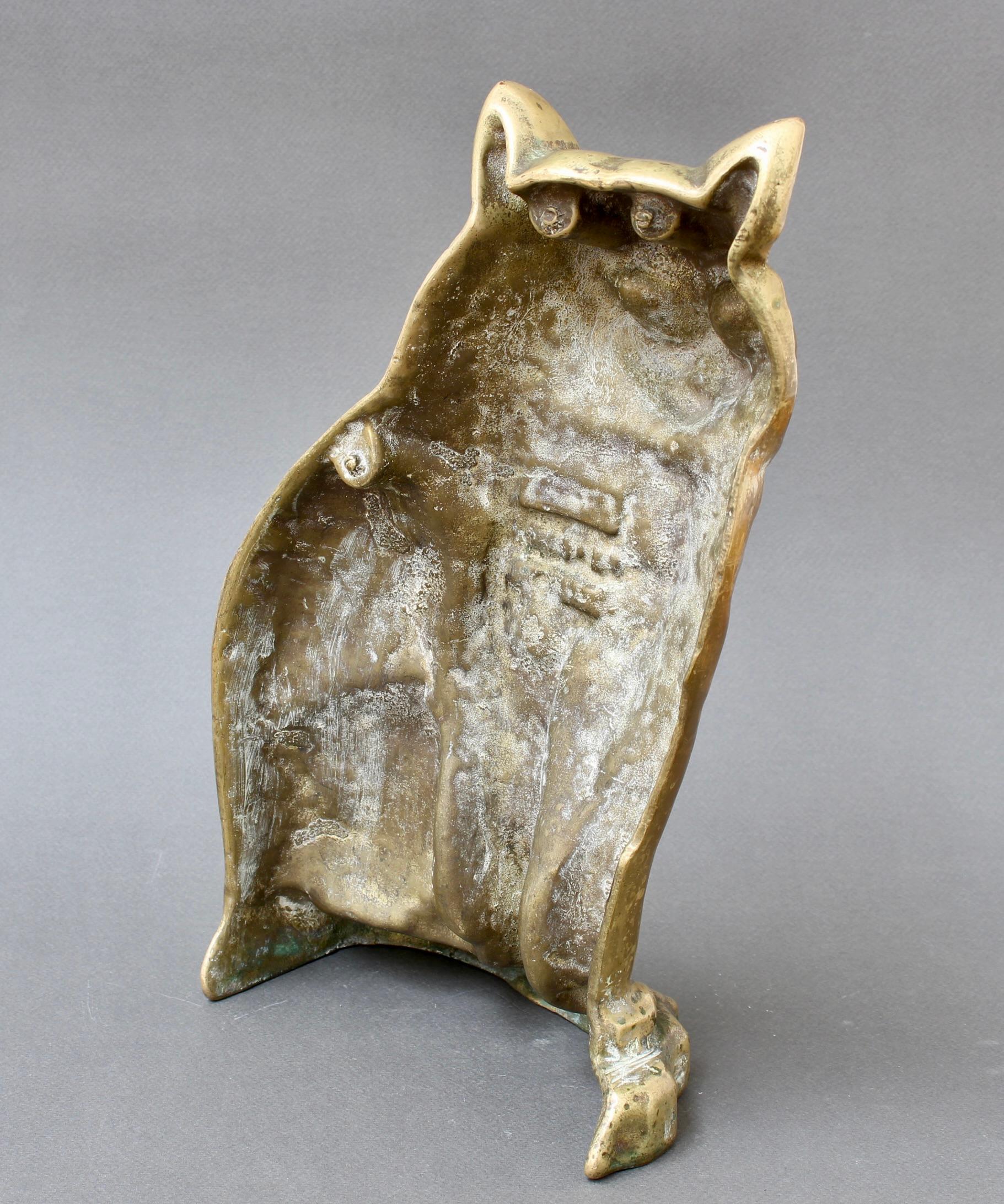 Antique Figural Italian Cast Bronze Cat (circa 1920s) For Sale 2