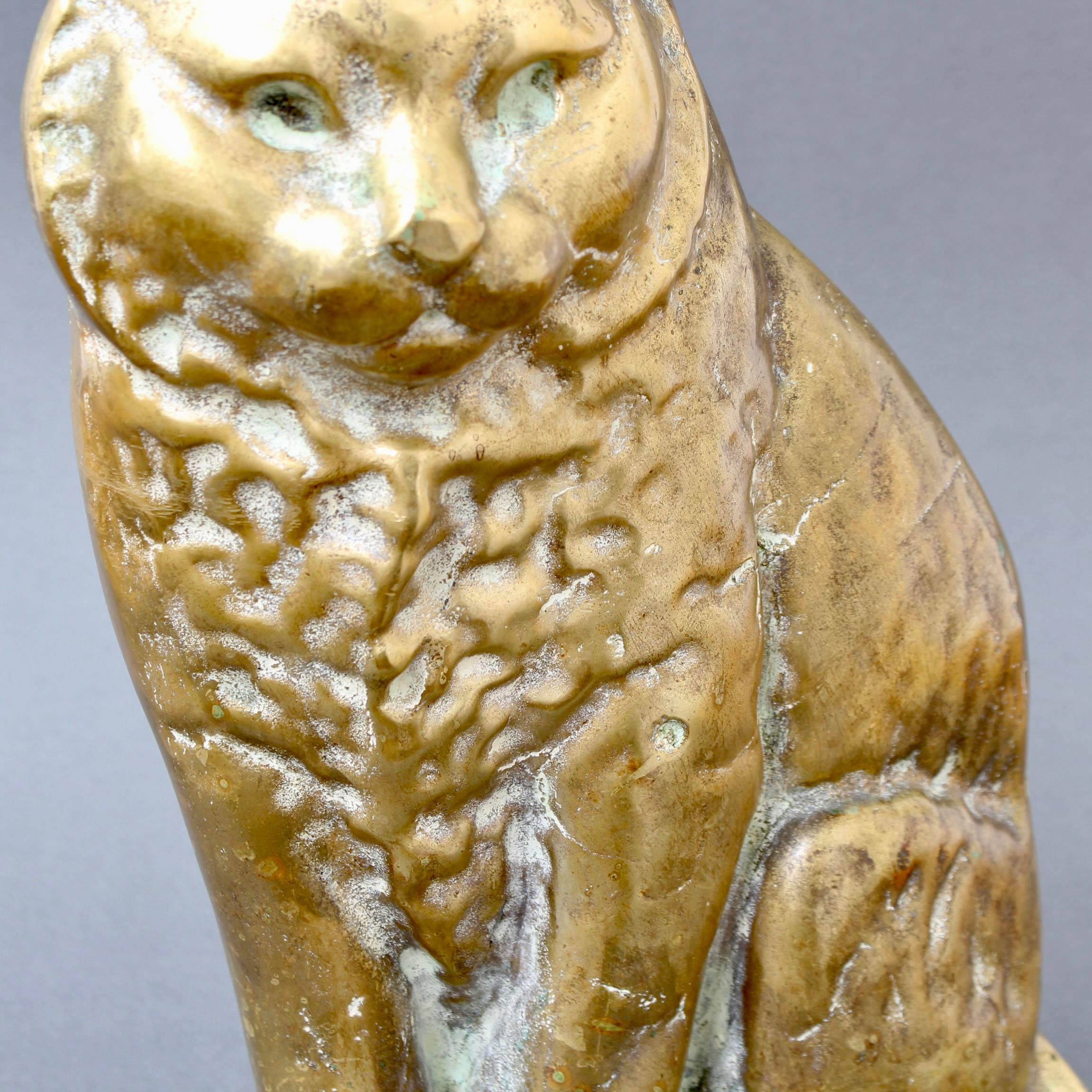 Antique Figural Italian Cast Bronze Cat (circa 1920s) For Sale 5