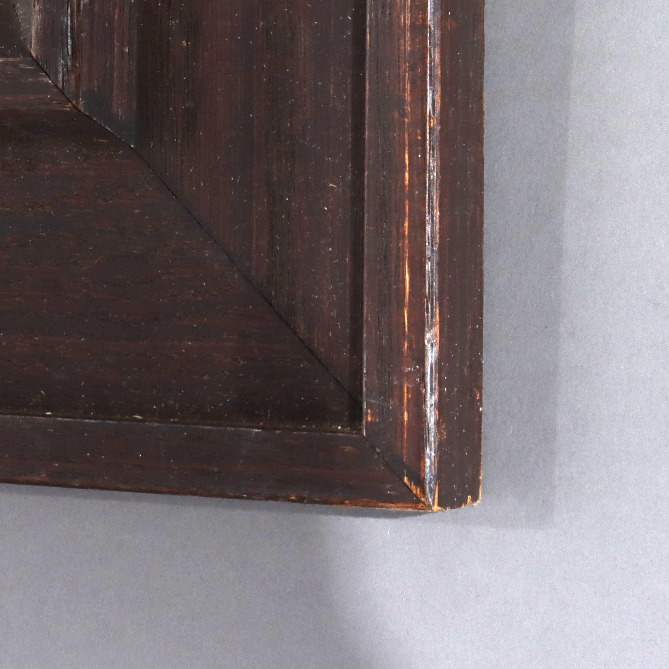 Antike Figural Needlepoint Porträt von zwei Frauen & ein Hund C1890 im Zustand „Gut“ im Angebot in Big Flats, NY