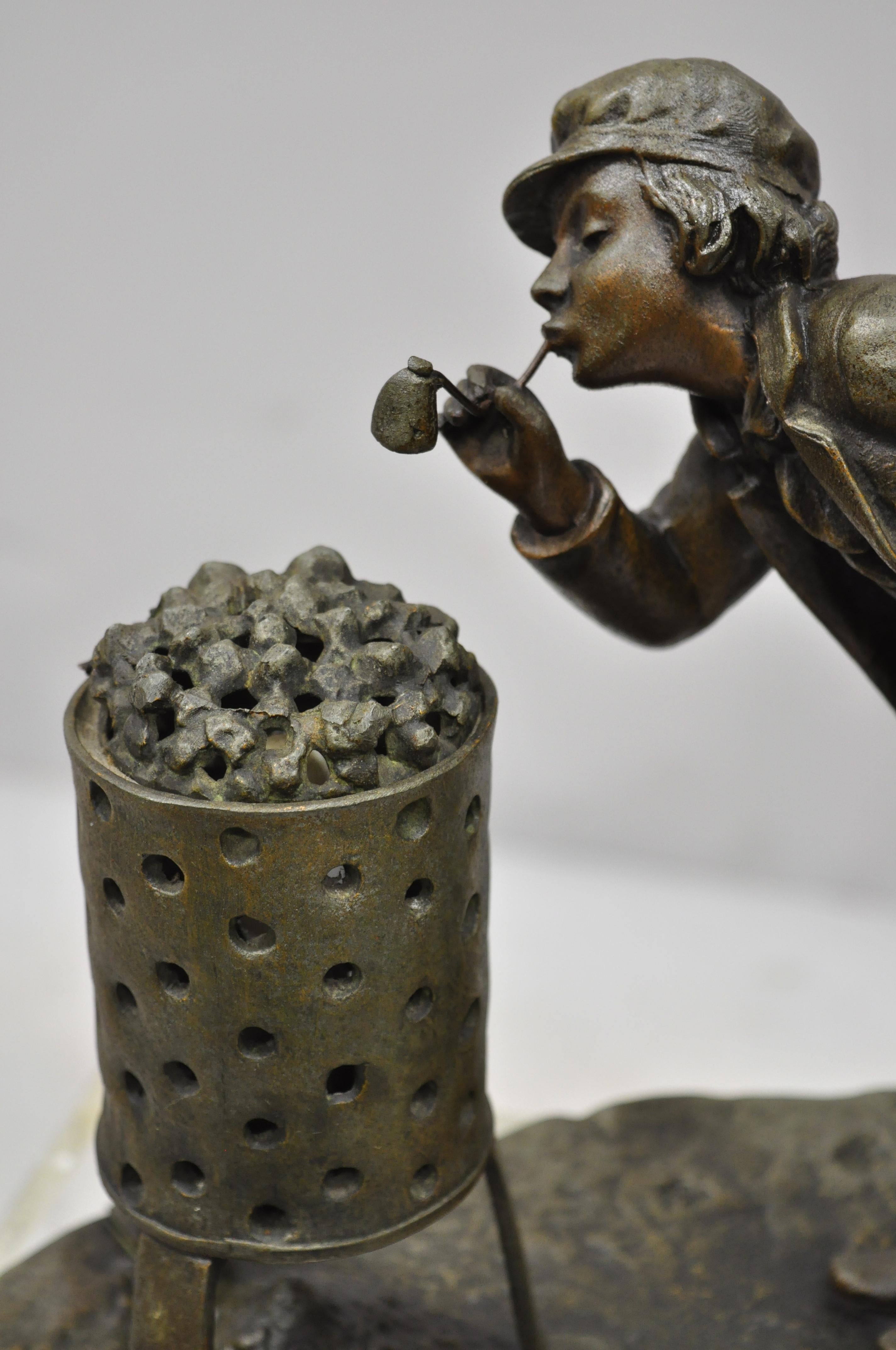 statue lamp antique