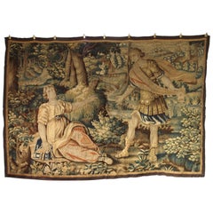 Antique Figural Tapestry from Belgium, 18th Century