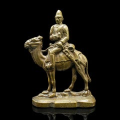 Antiker figurativer Türstopper, kontinental, Bronze, Deko, Türbehälter, viktorianisch