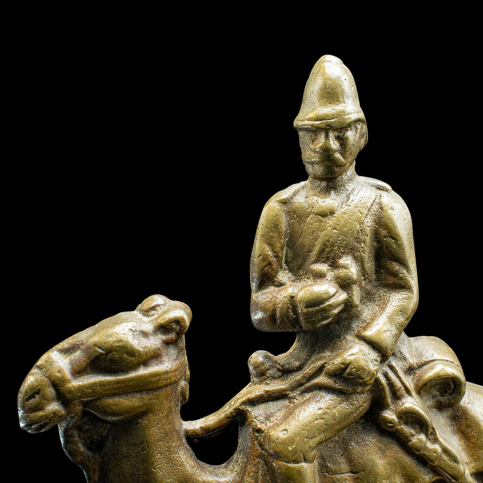 19th Century Antique Figurative Doorstop, Continental, Bronze, Decor, Door Keeper, Victorian For Sale