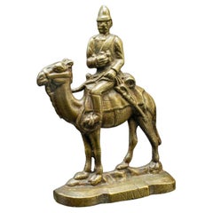 Antico fermaporta figurativo, Continentale, Bronzo, Decorazione, Porta di sicurezza, Vittoriano