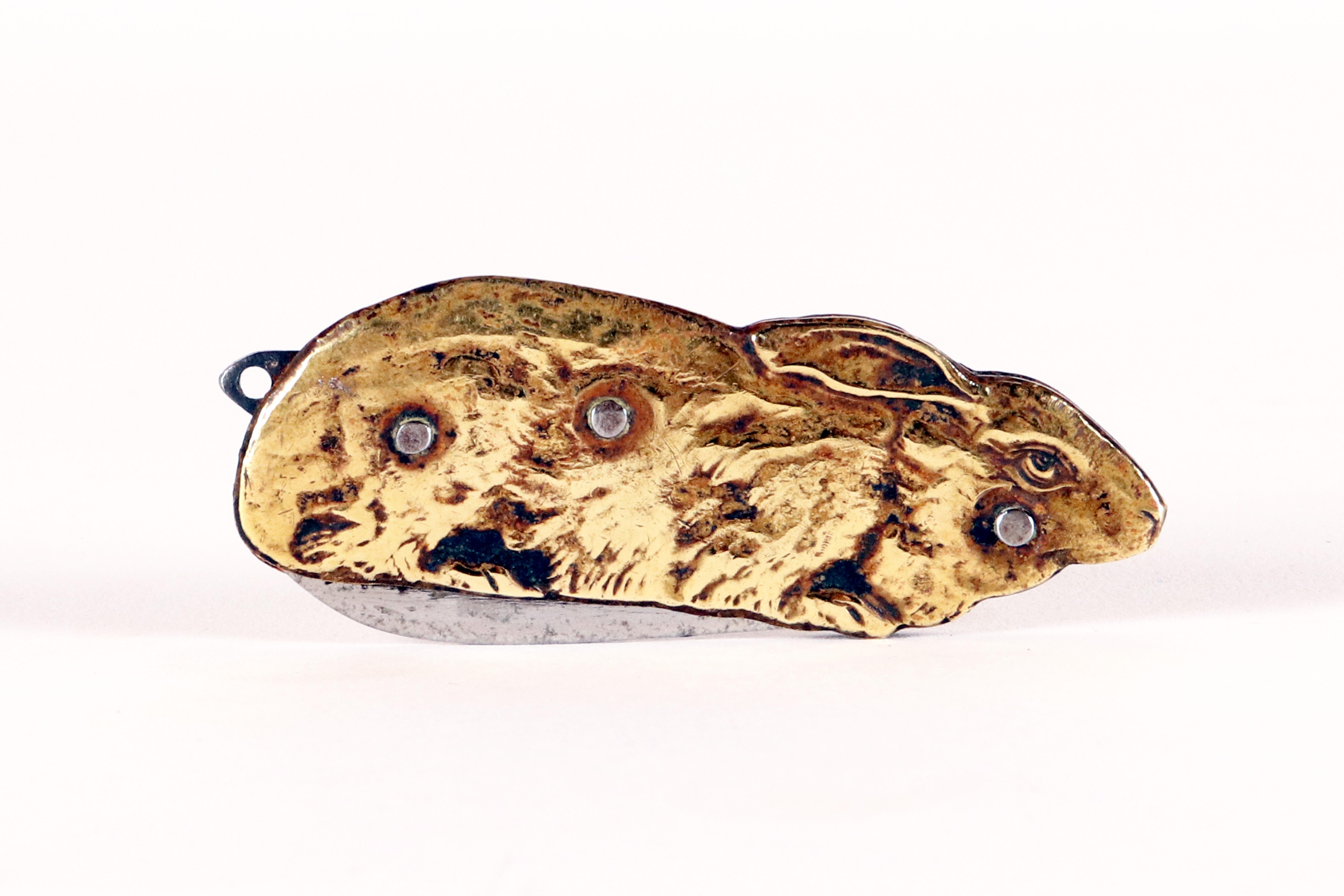 French Antique figurative pocket knife, France 1920. For Sale