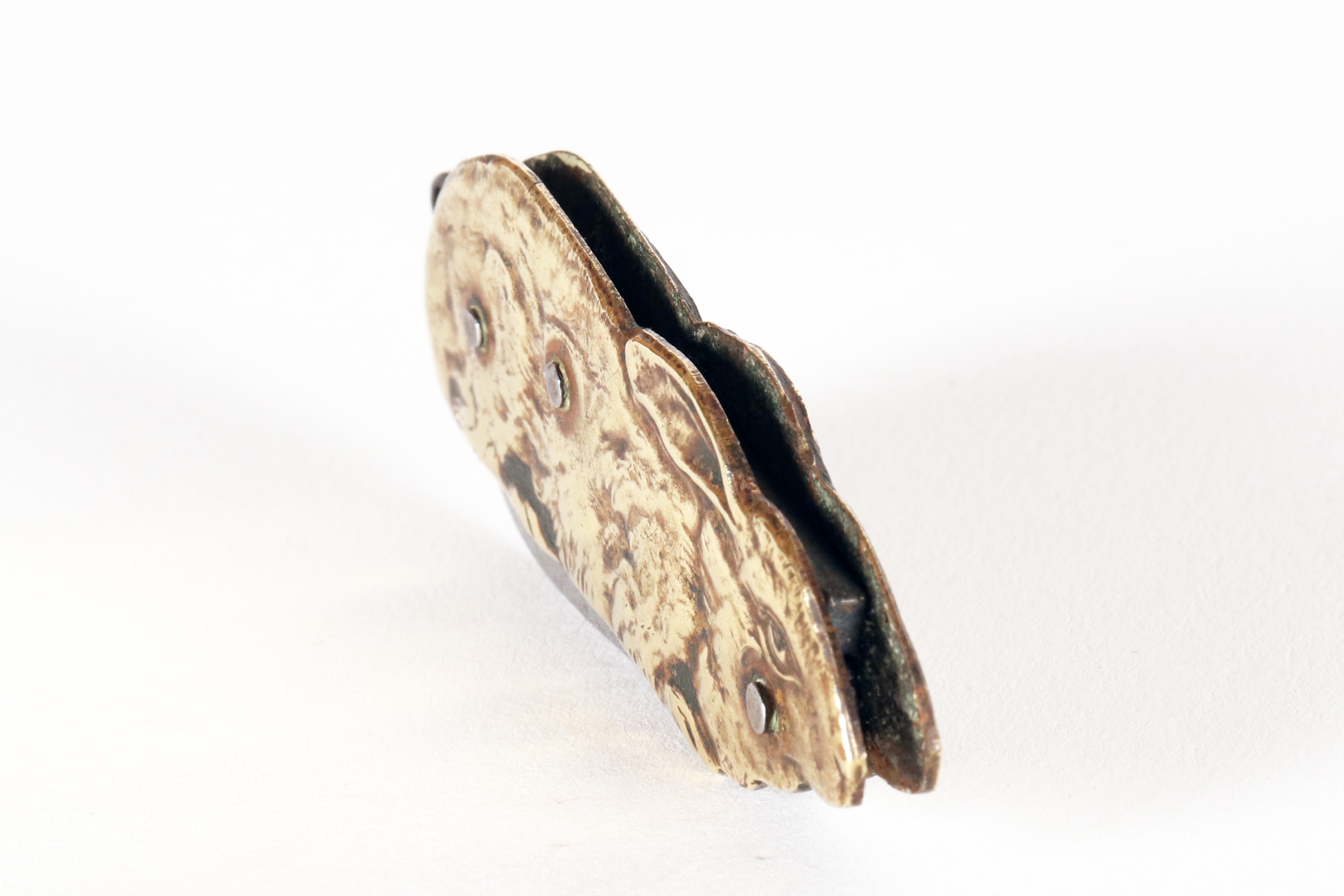 Brass Antique figurative pocket knife, France 1920. For Sale