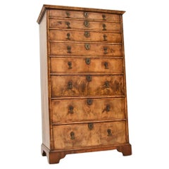 Antique Figured Walnut Chest of Drawers