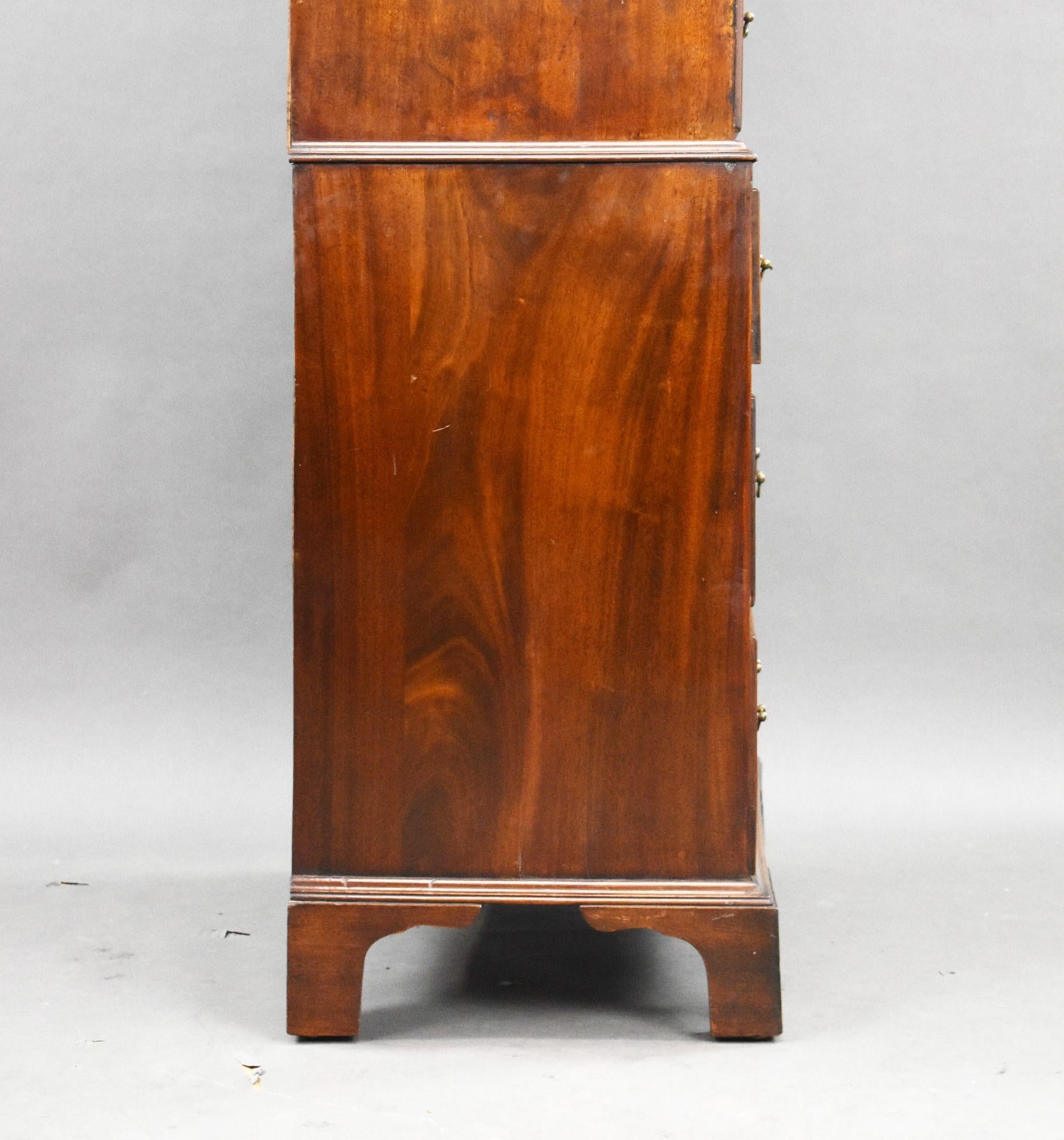 Antique Figured Walnut Chest on Chest in vendita 2