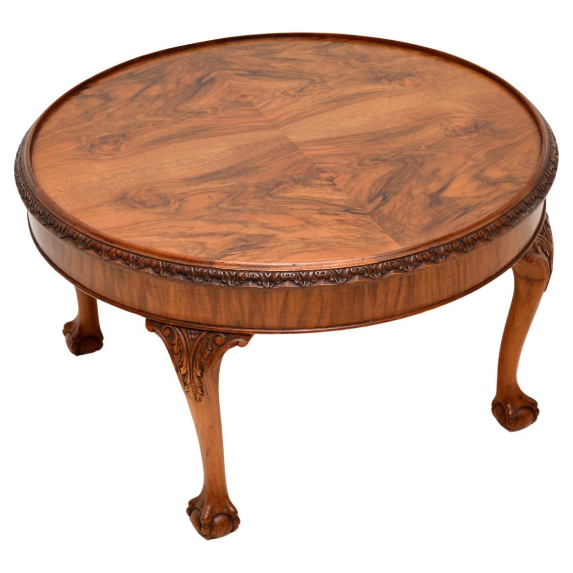 Antique Figured Walnut Coffee Table