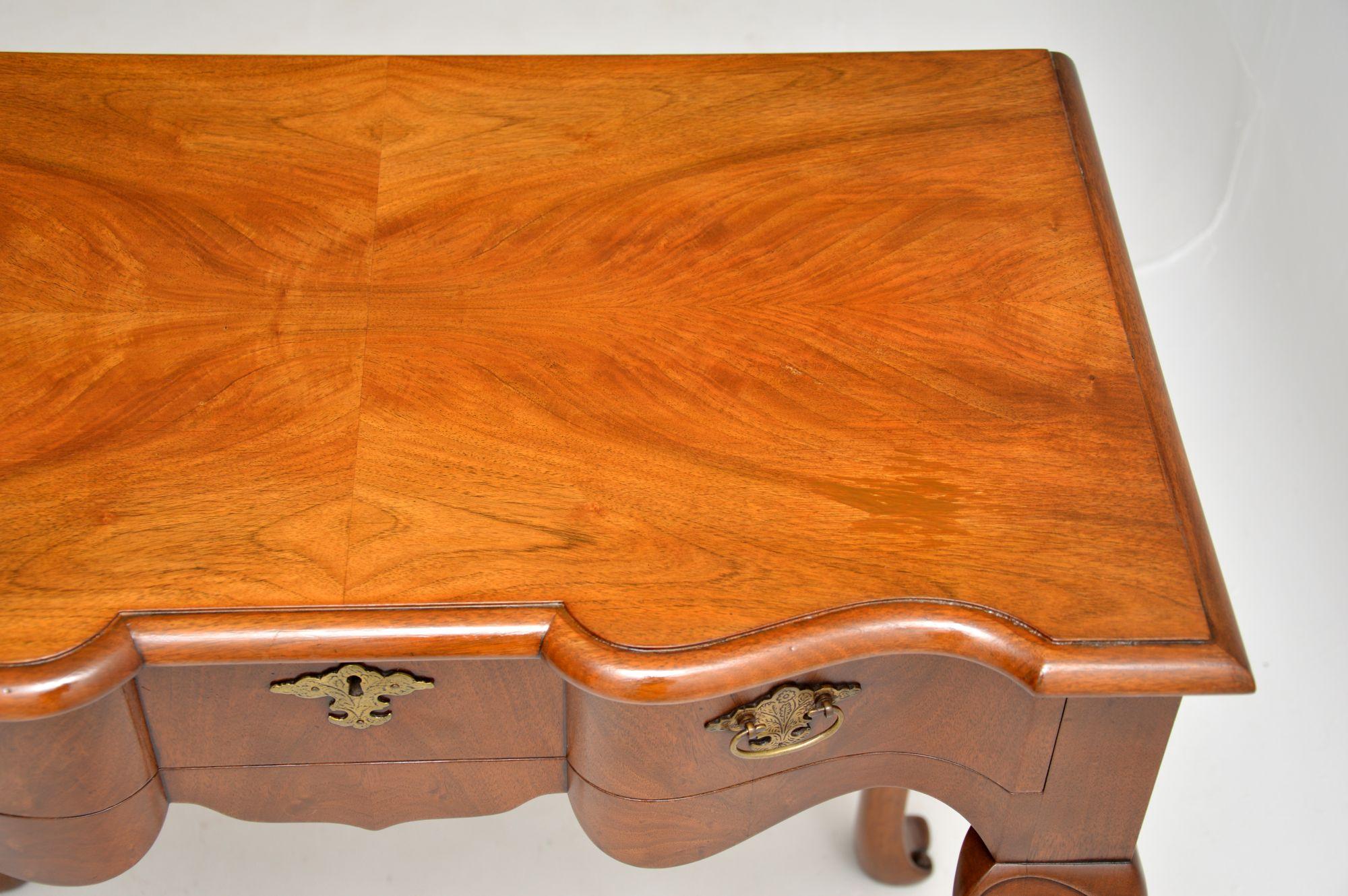 Antique Figured Walnut Side Table 4