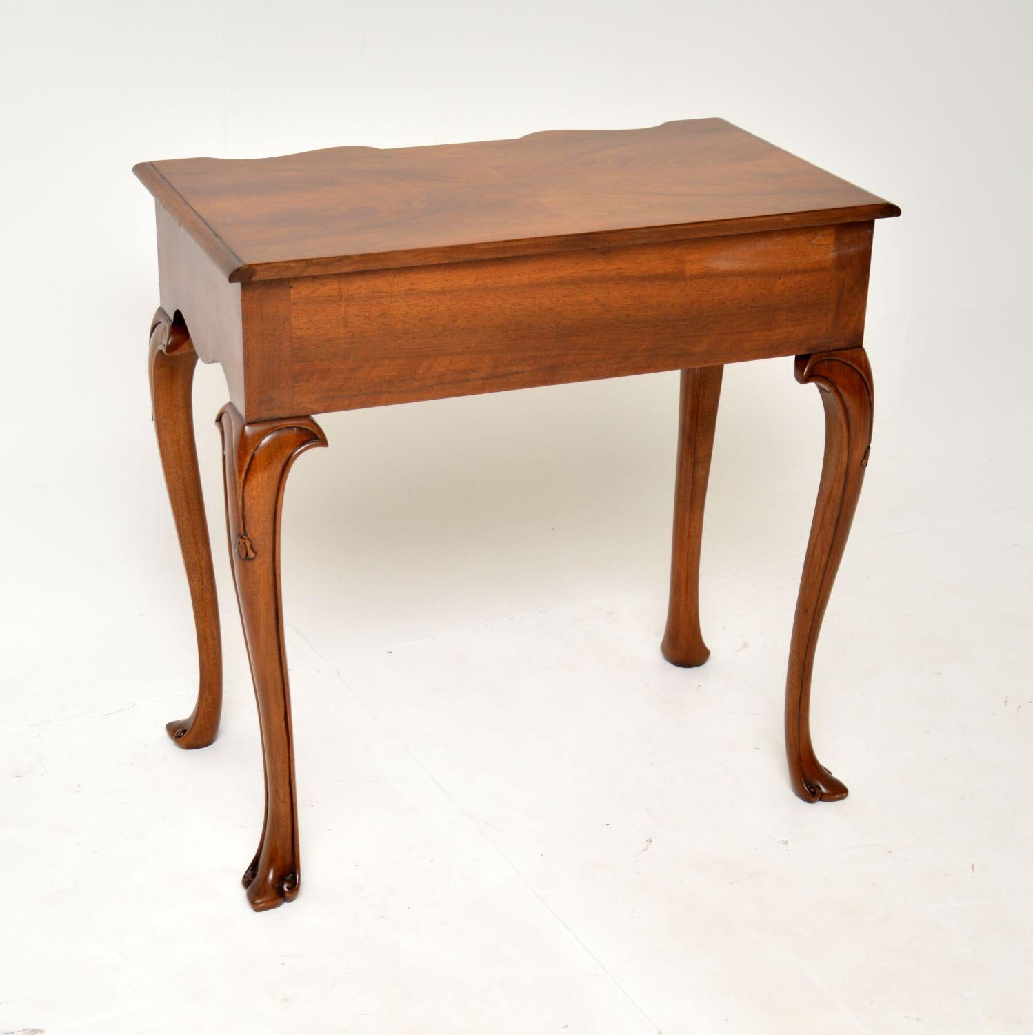 Antique Figured Walnut Side Table 5