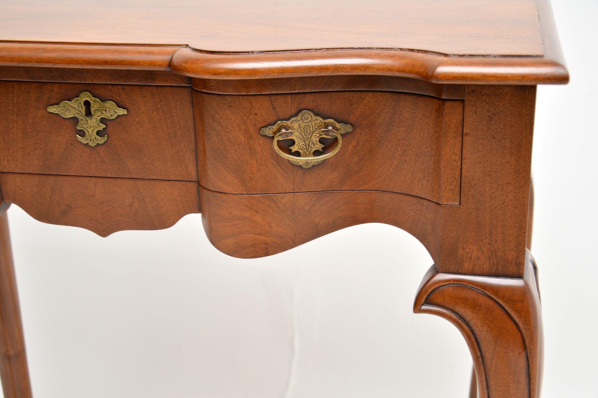 20th Century Antique Figured Walnut Side Table