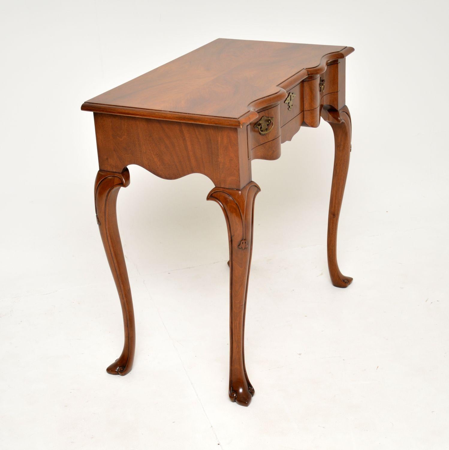 Antique Figured Walnut Side Table 1