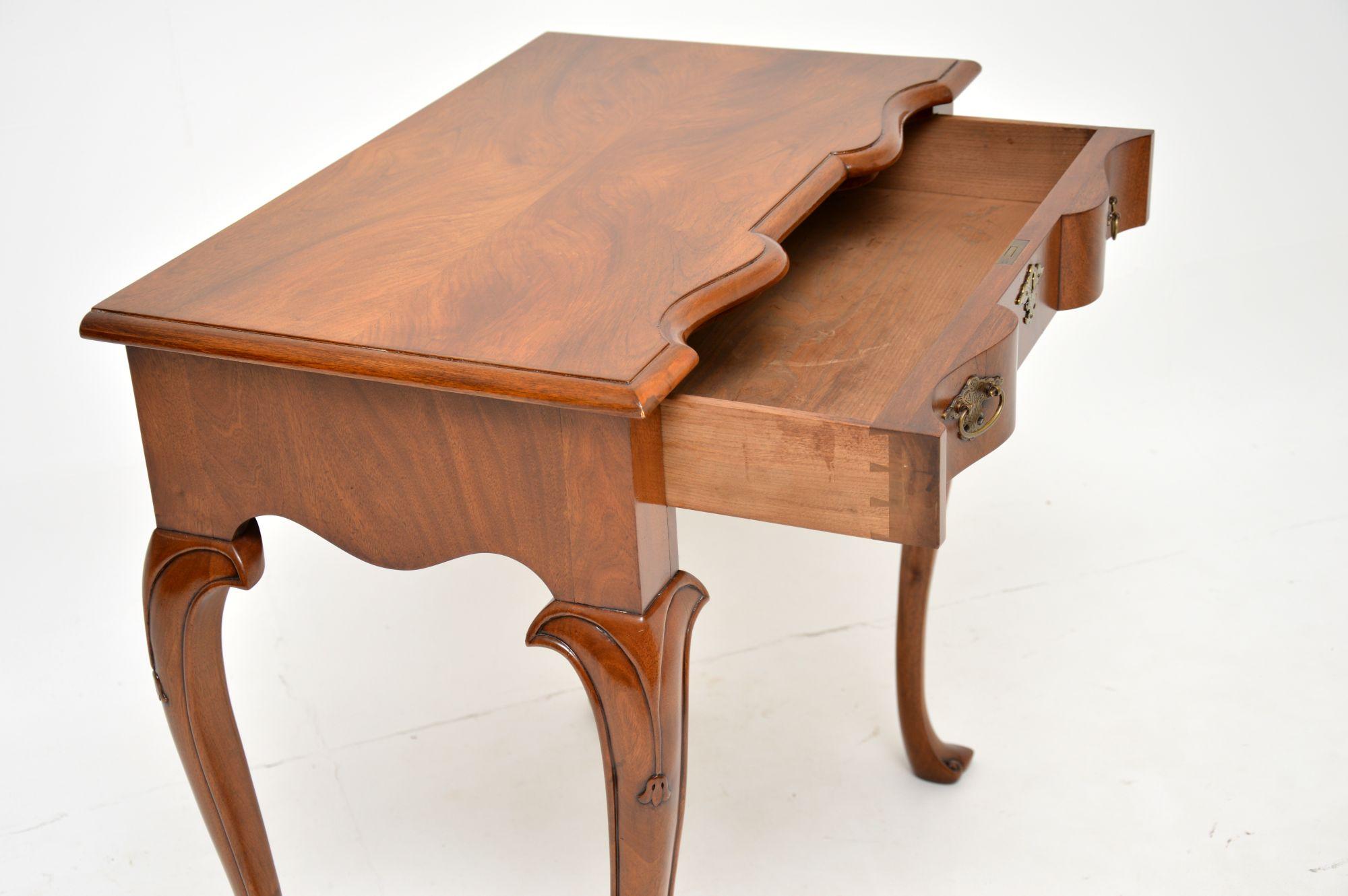 Antique Figured Walnut Side Table 2
