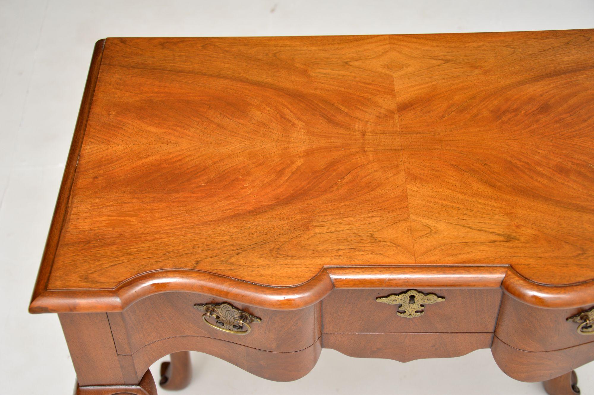 Antique Figured Walnut Side Table 3
