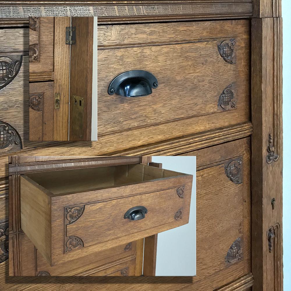 Oak Antique File Cabinet