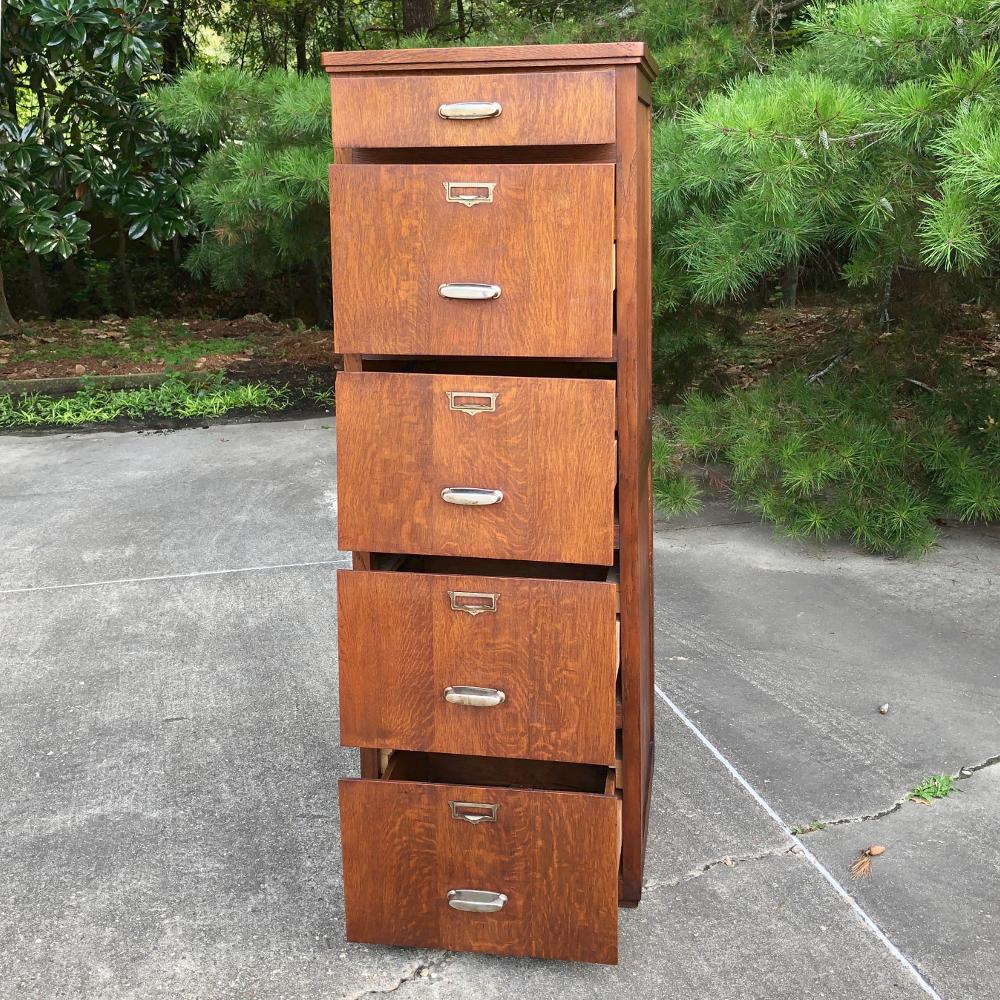 Mid-Century Modern Antique File Cabinet