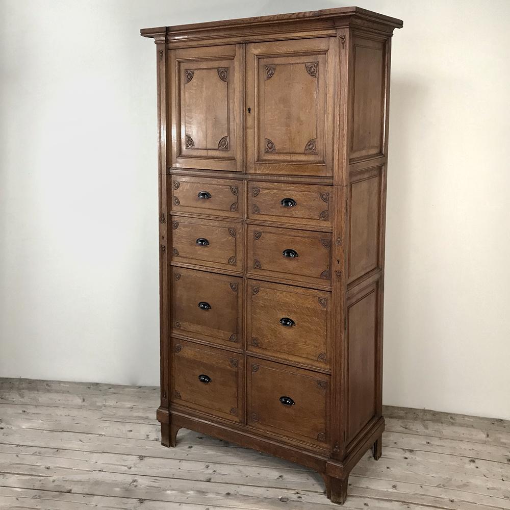 antique filing cabinet wood