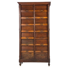Antique filing cabinet with roller doors