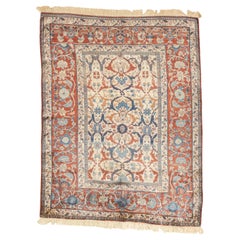 Antike feine und seltene persische Heriz Teppich 4'6" x 5'9"