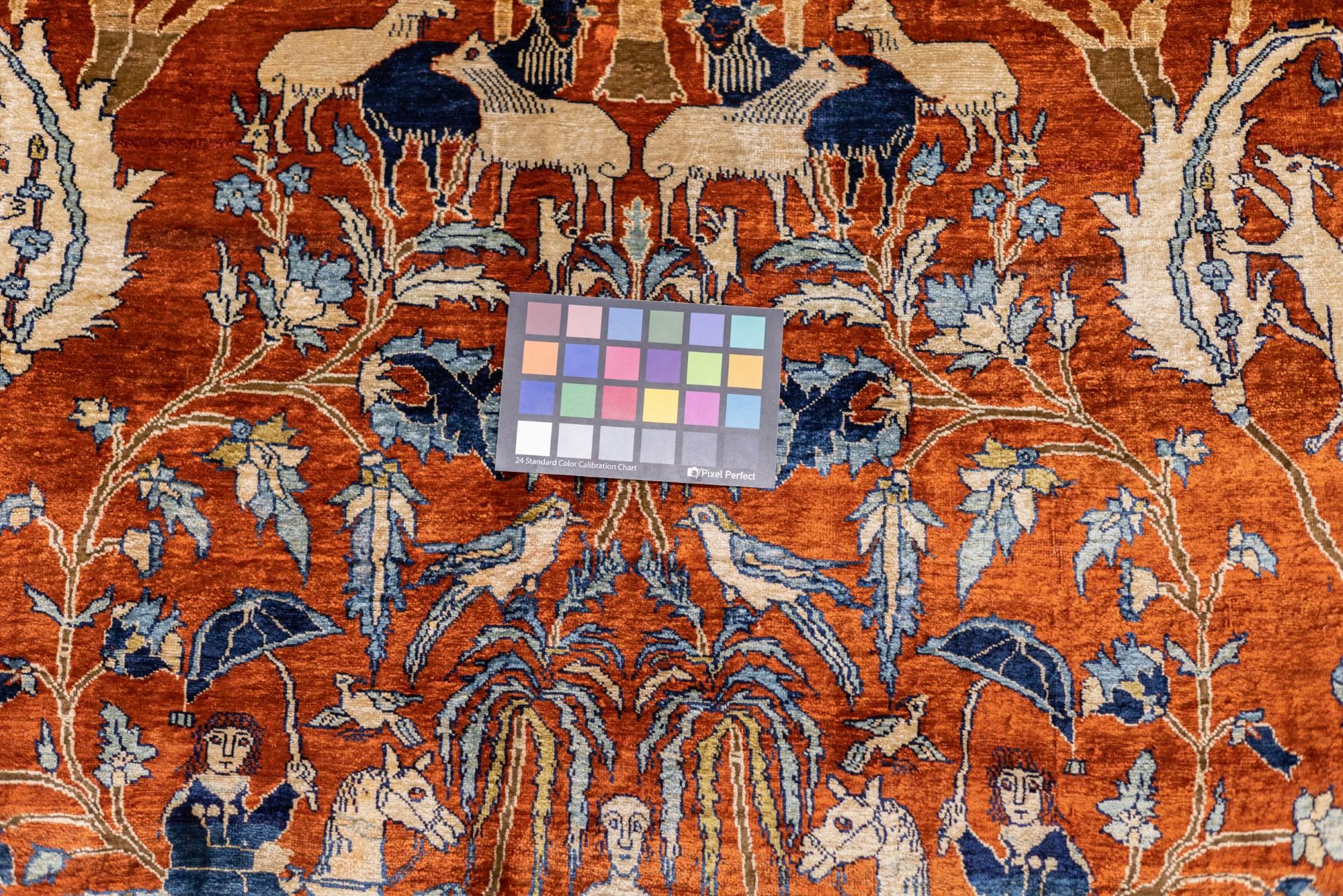 Antique Fine and Rare Persian Heriz Rug 5'4