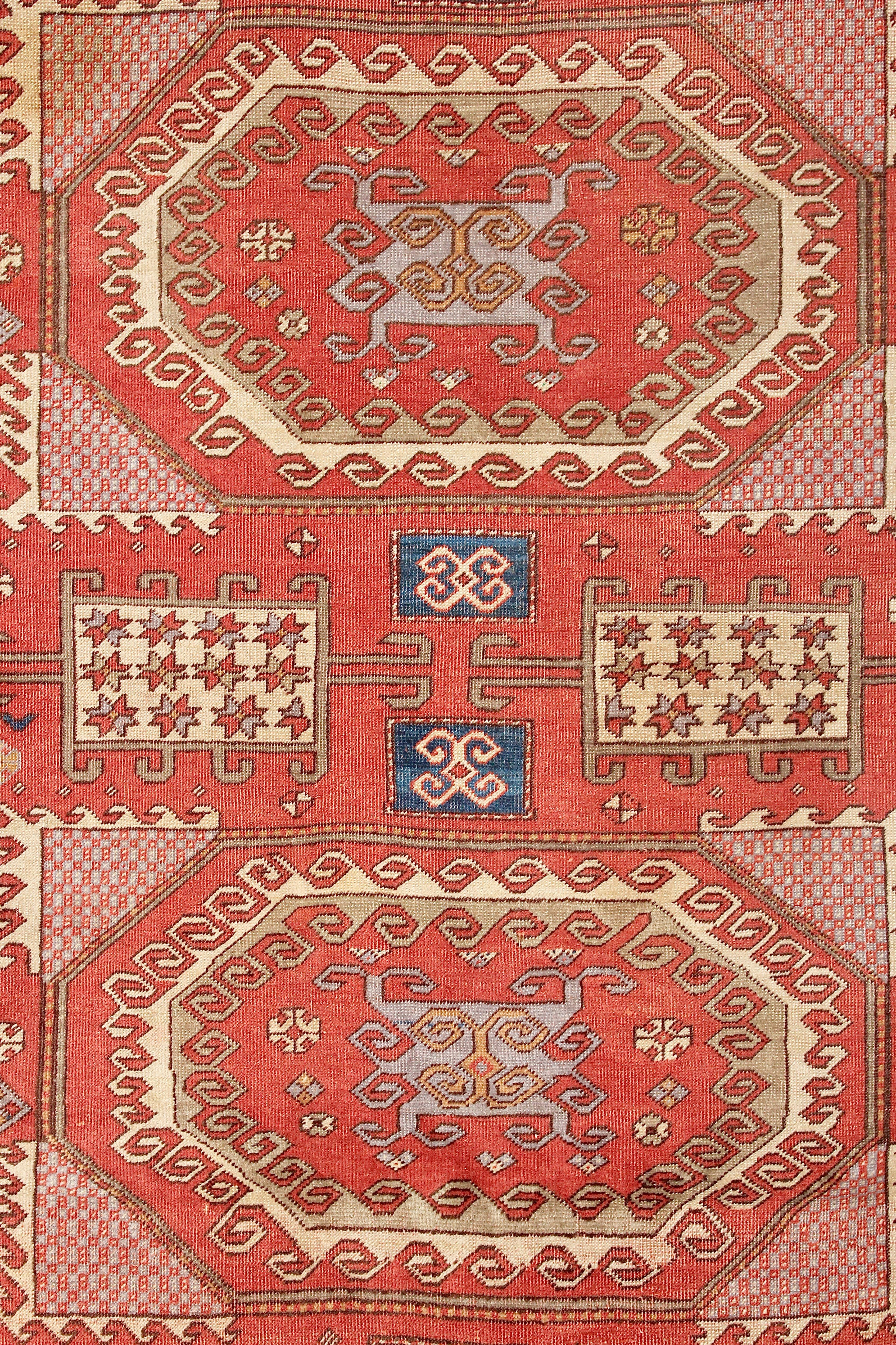 Antique, Fine, Caucasian Carpet, Rug, Kazak, Hand Knotted In Good Condition For Sale In Berlin, DE