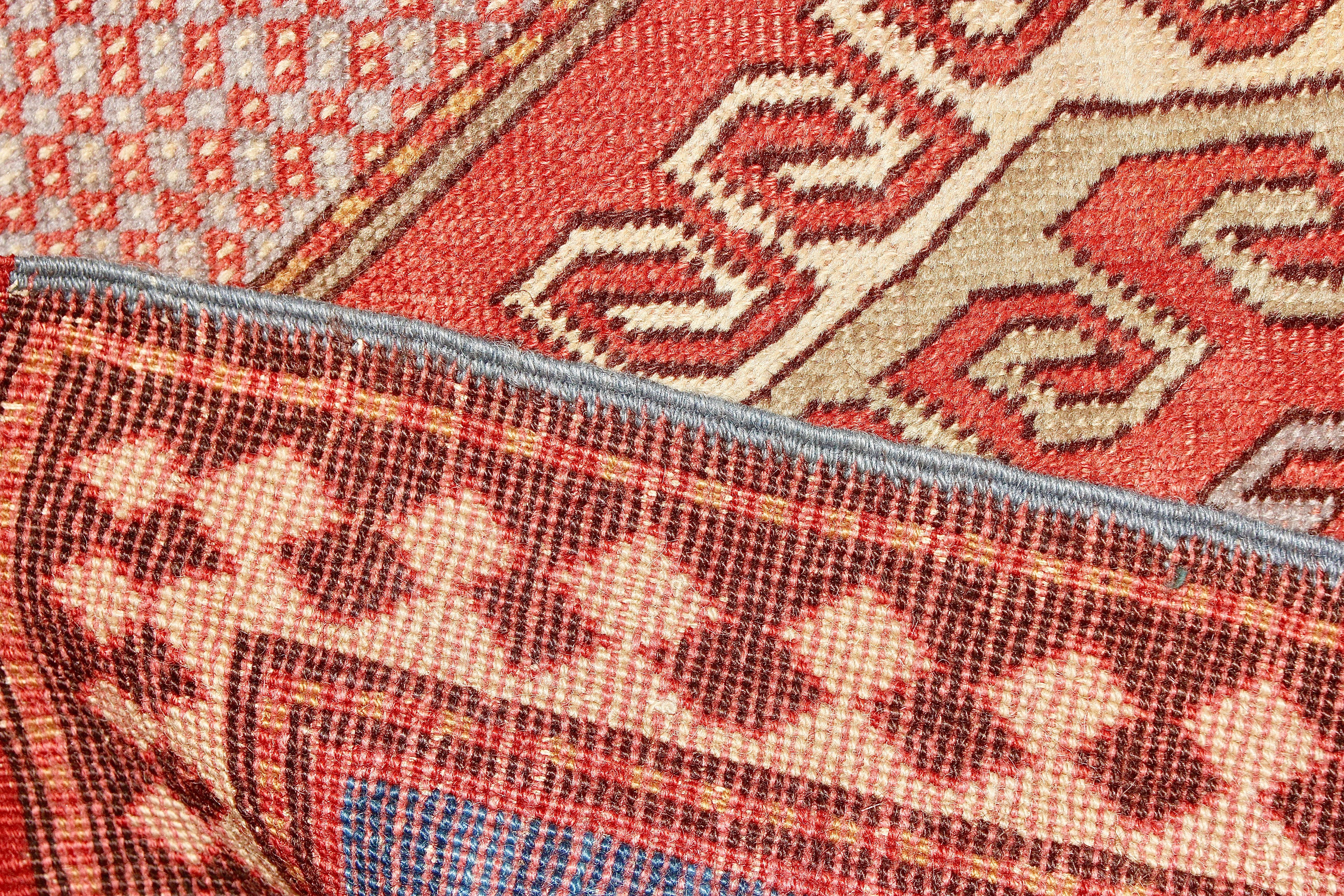 Antique, Fine, Caucasian Carpet, Rug, Kazak, Hand Knotted For Sale 1
