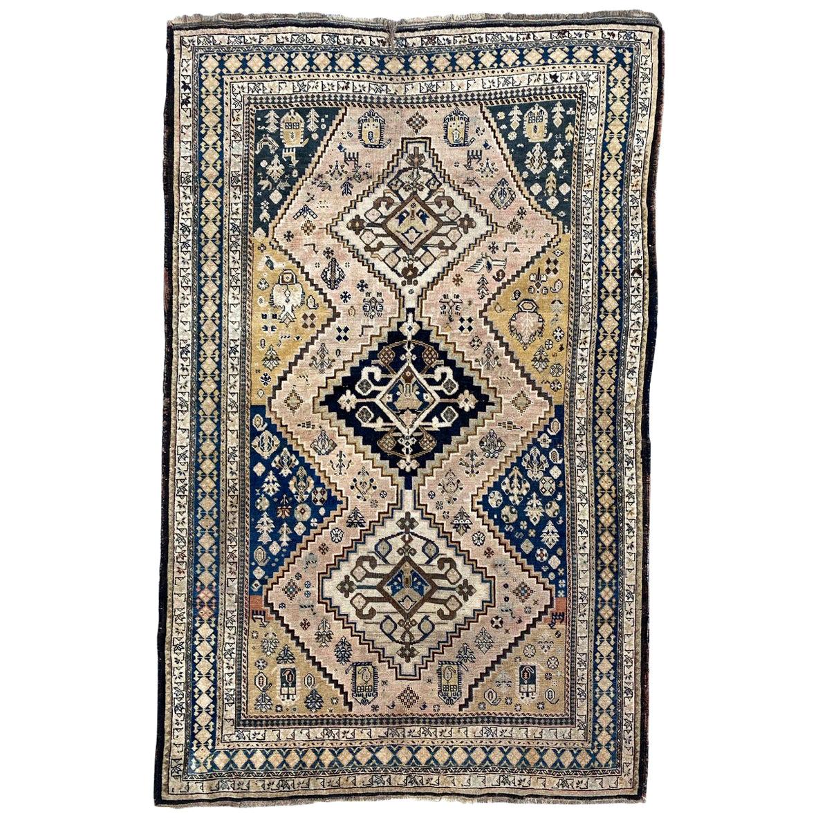 Bobyrug's Antique Fine Caucasian Chirwan Karabagh Rug (tapis ancien du Caucase)