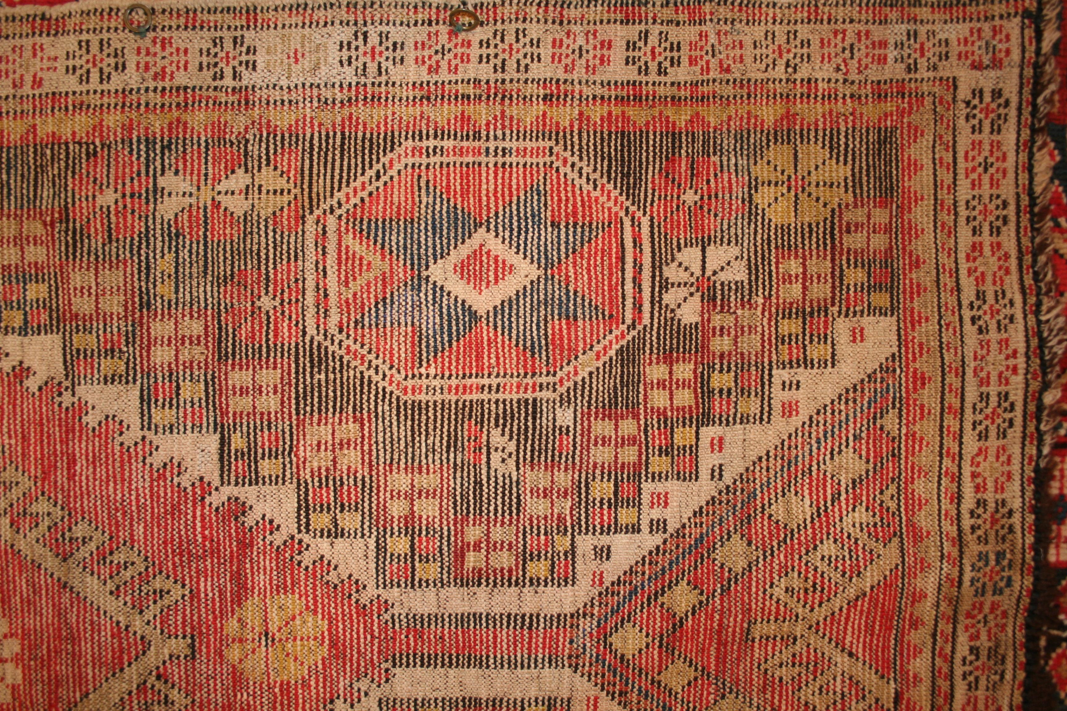 XIXe siècle Tapis caucasien ancien de Shirvan en grand format rare en vente