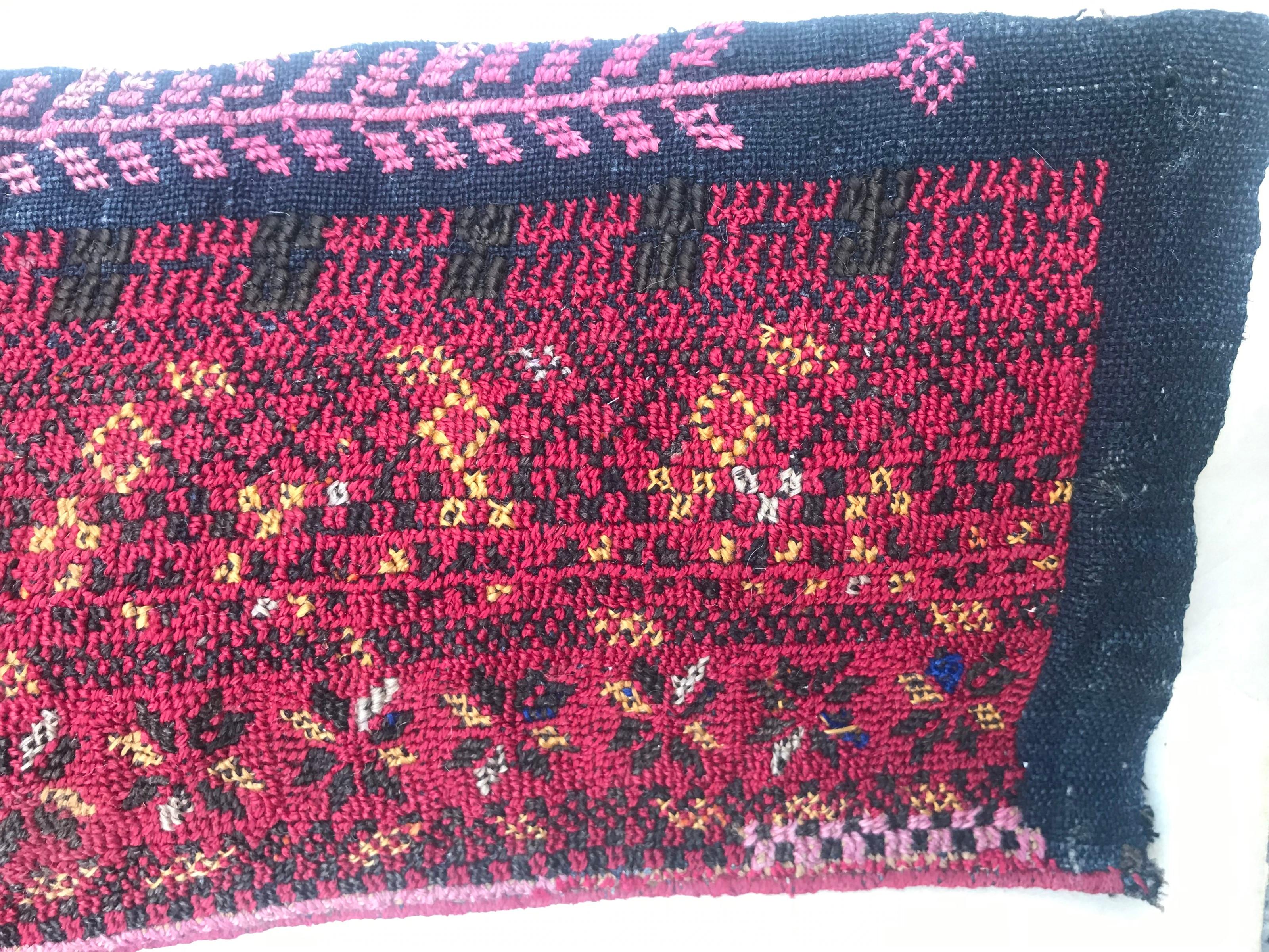 Tribal Antique Fine Central Asian Embroidery For Sale