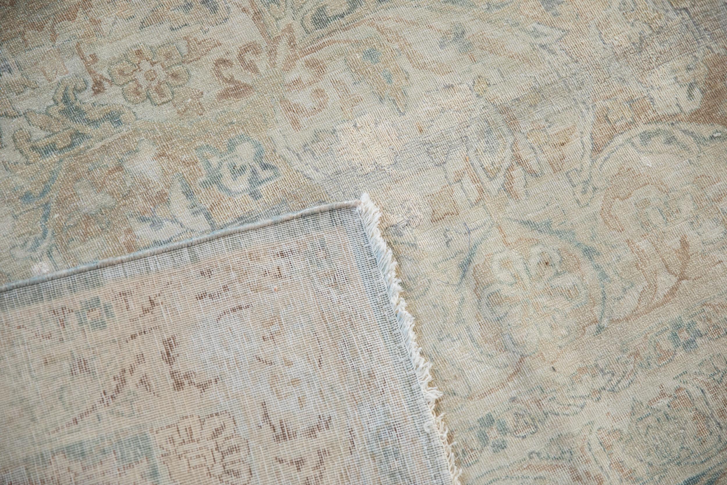 Antique Fine Distressed Kerman Carpet For Sale 4