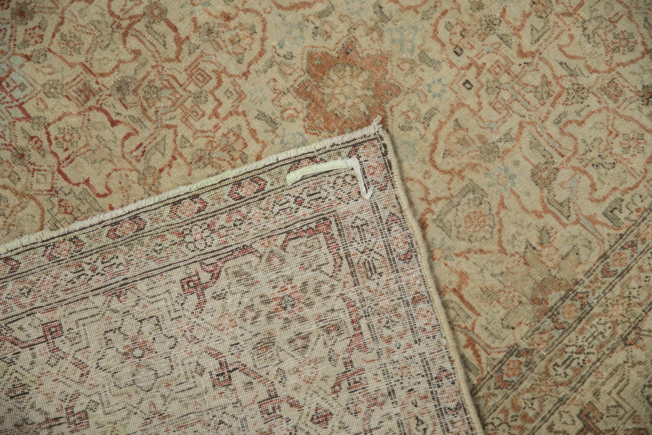 Antique Fine Distressed Tabriz Carpet For Sale 5