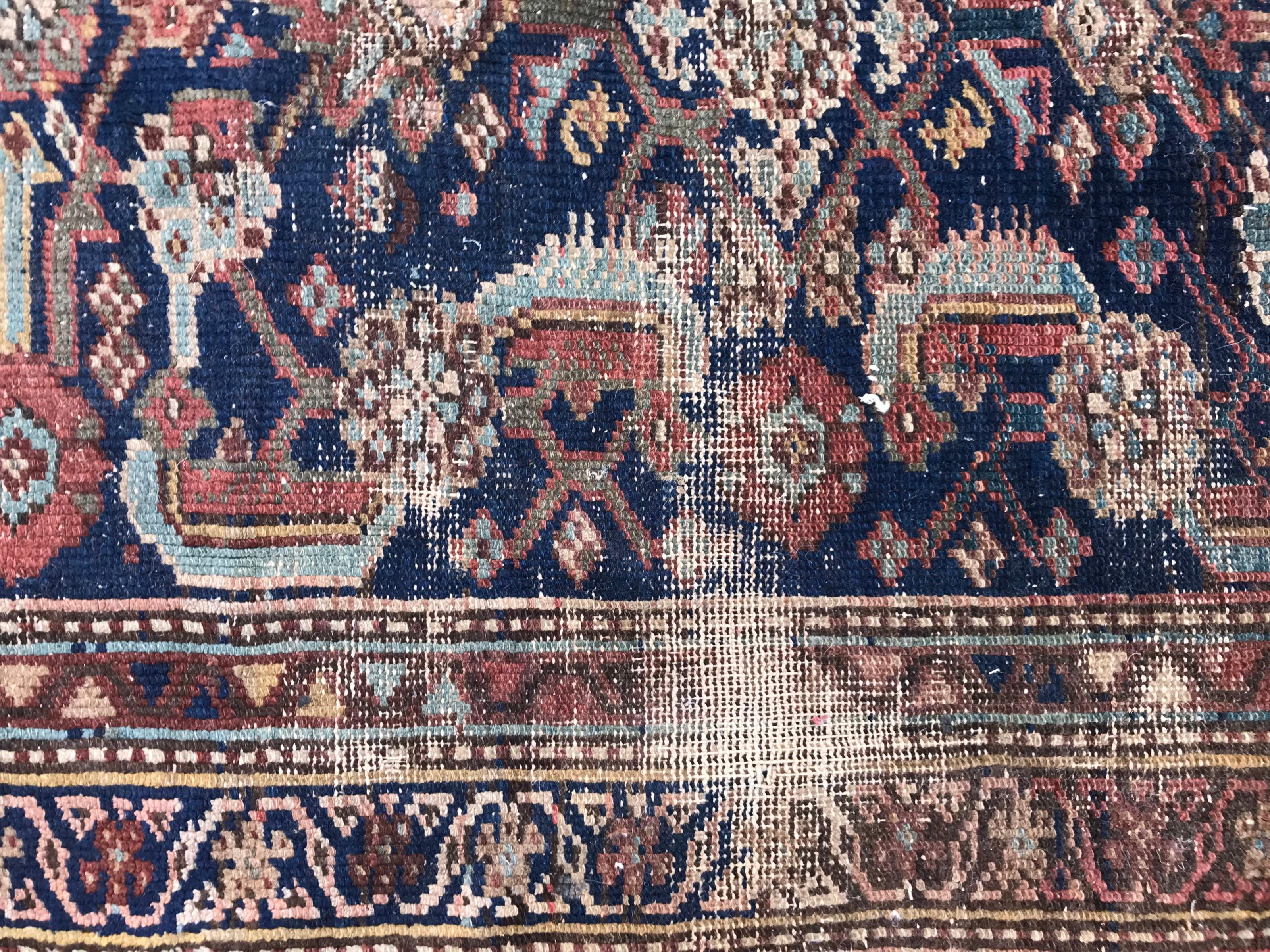 Antiker feiner Farahan-Teppich (Sarouk Farahan) im Angebot
