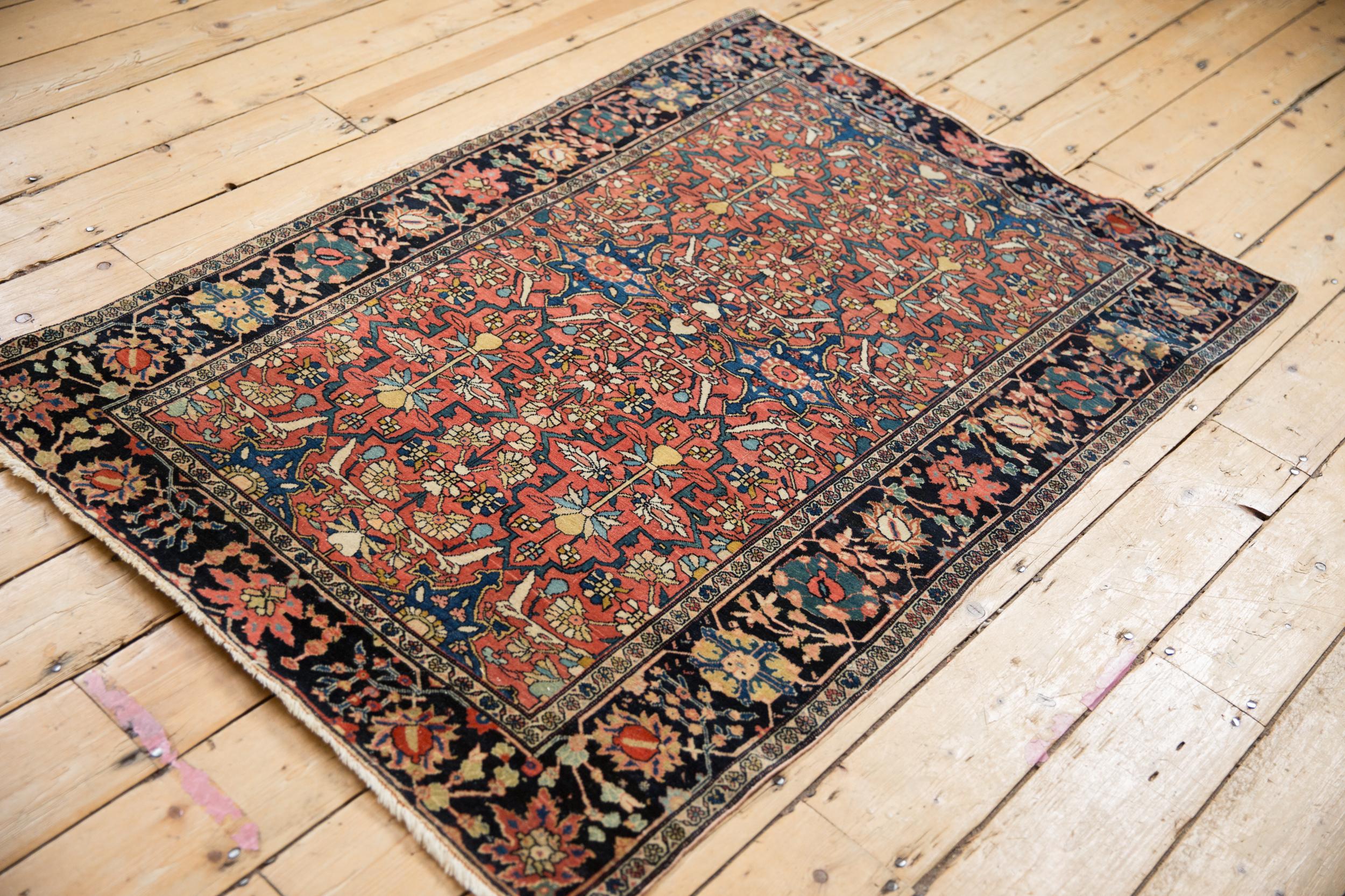 Antiker feiner Farahan Sarouk-Teppich (Wolle) im Angebot