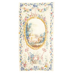 Antique Fine French Aubusson Rug 4’9" x 9’4"