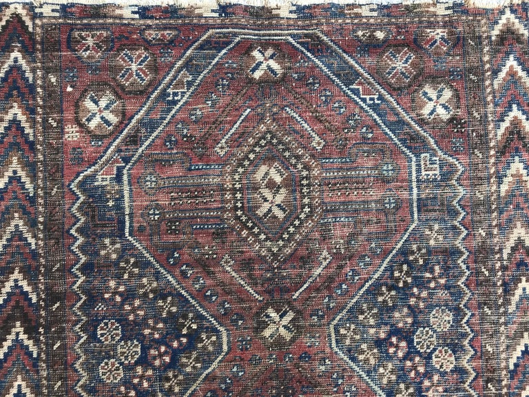 Antique Fine Ghashghai Rug For Sale at 1stDibs
