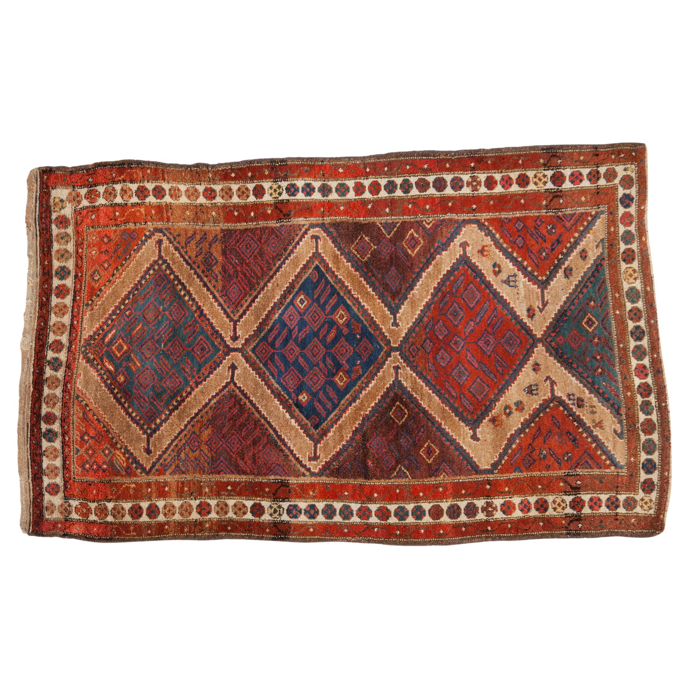 Antique Fine Hamadan Rug For Sale