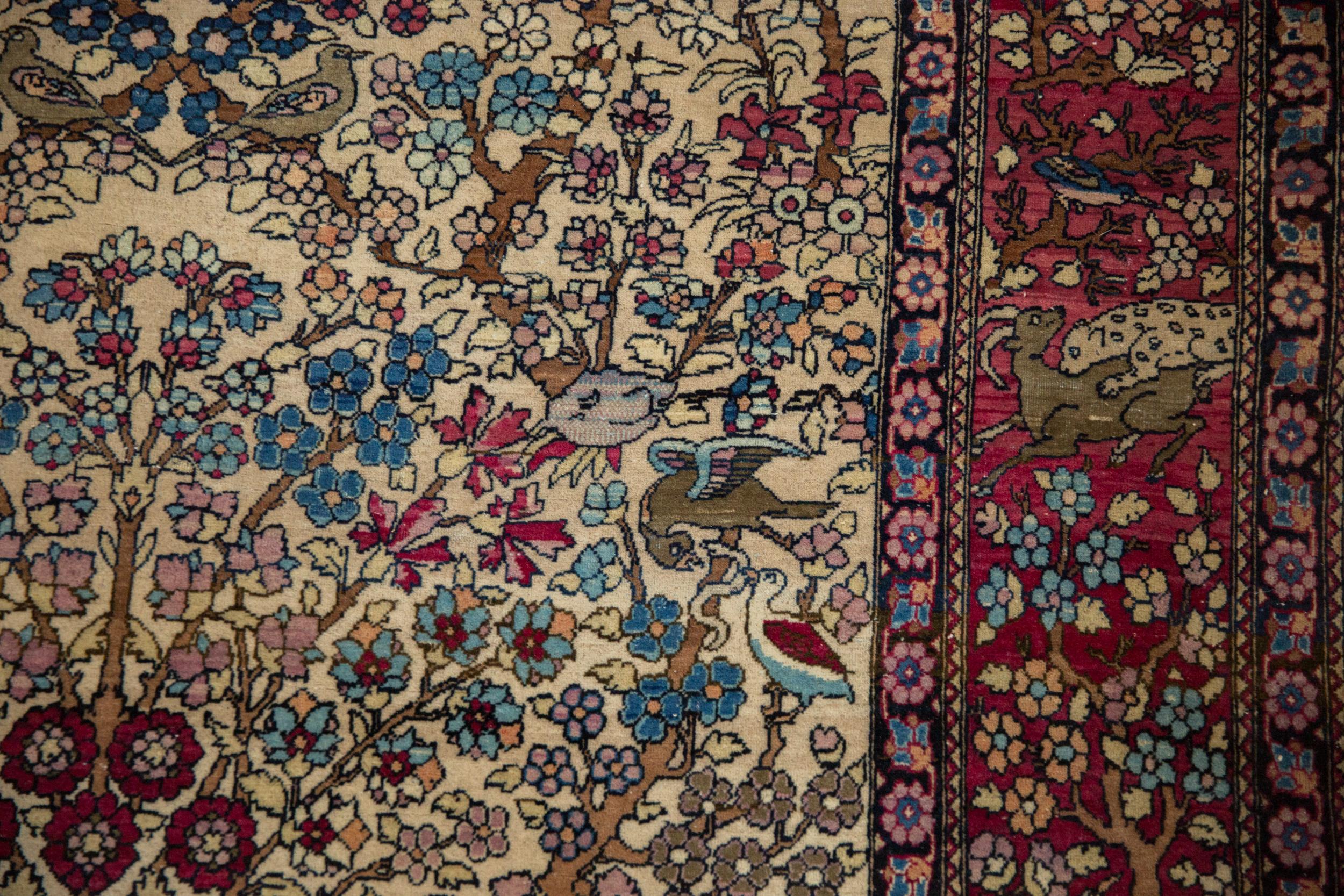 Persian Antique Fine Isfahan Rug For Sale
