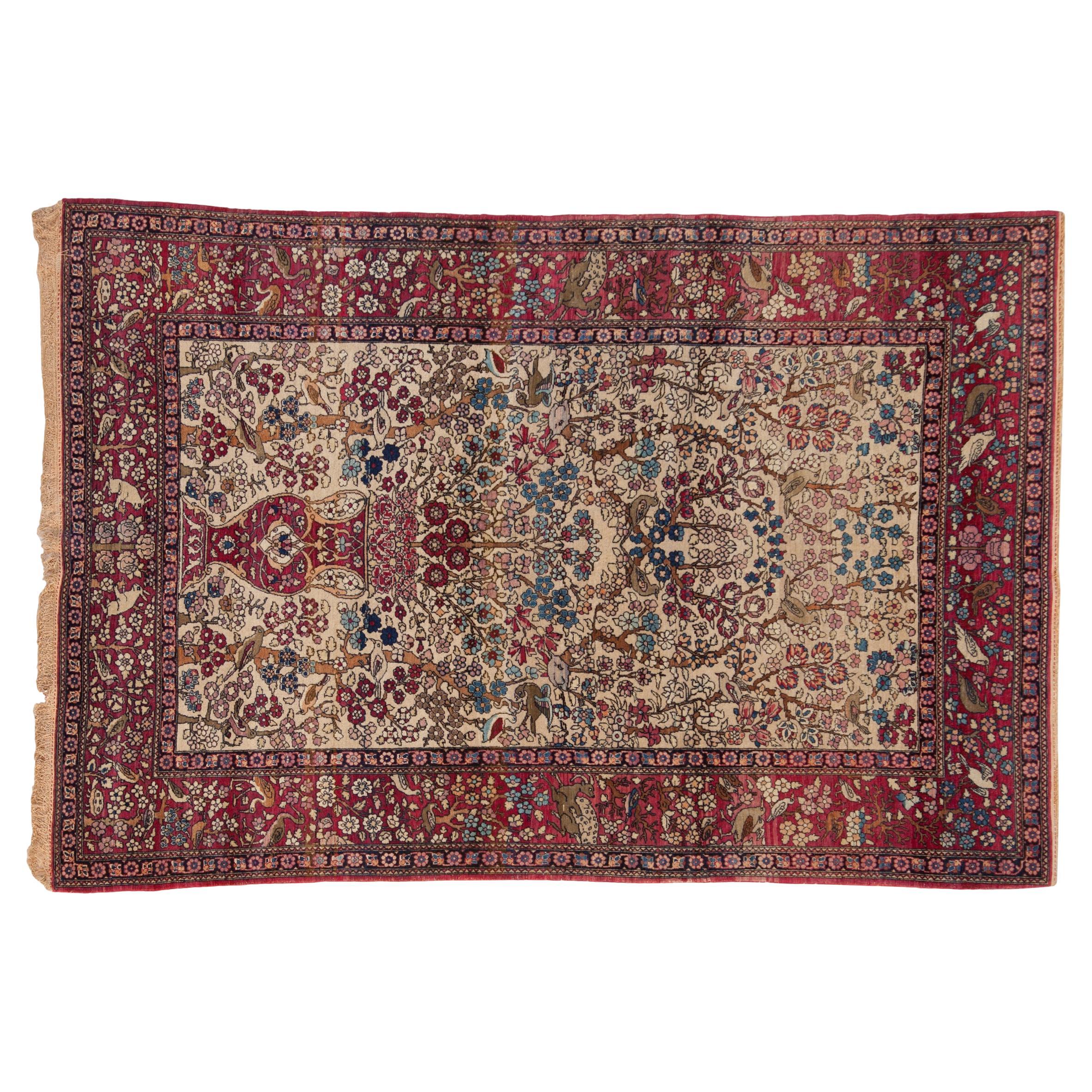Antique Fine Isfahan Rug For Sale