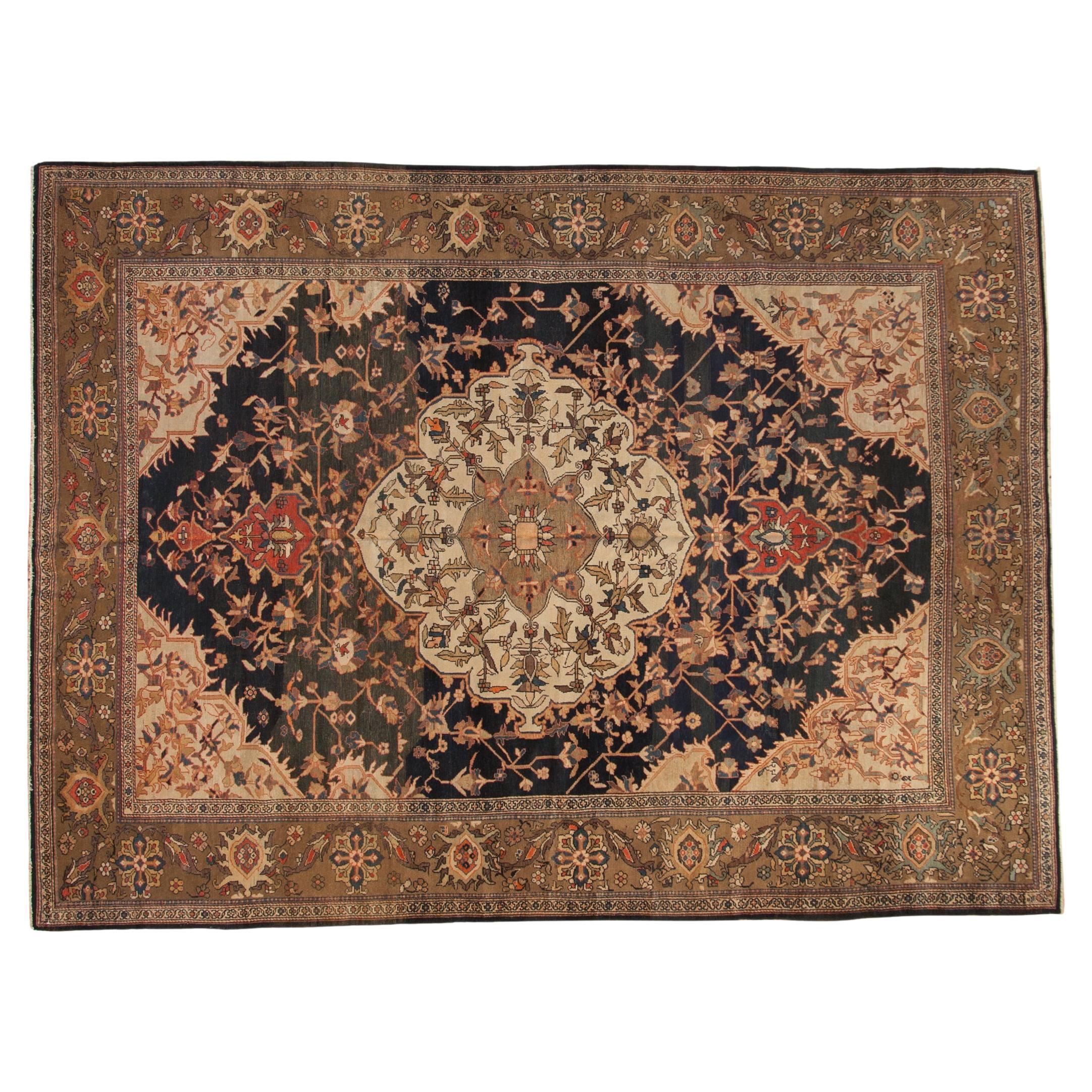 Antique Fine Malayer Carpet For Sale